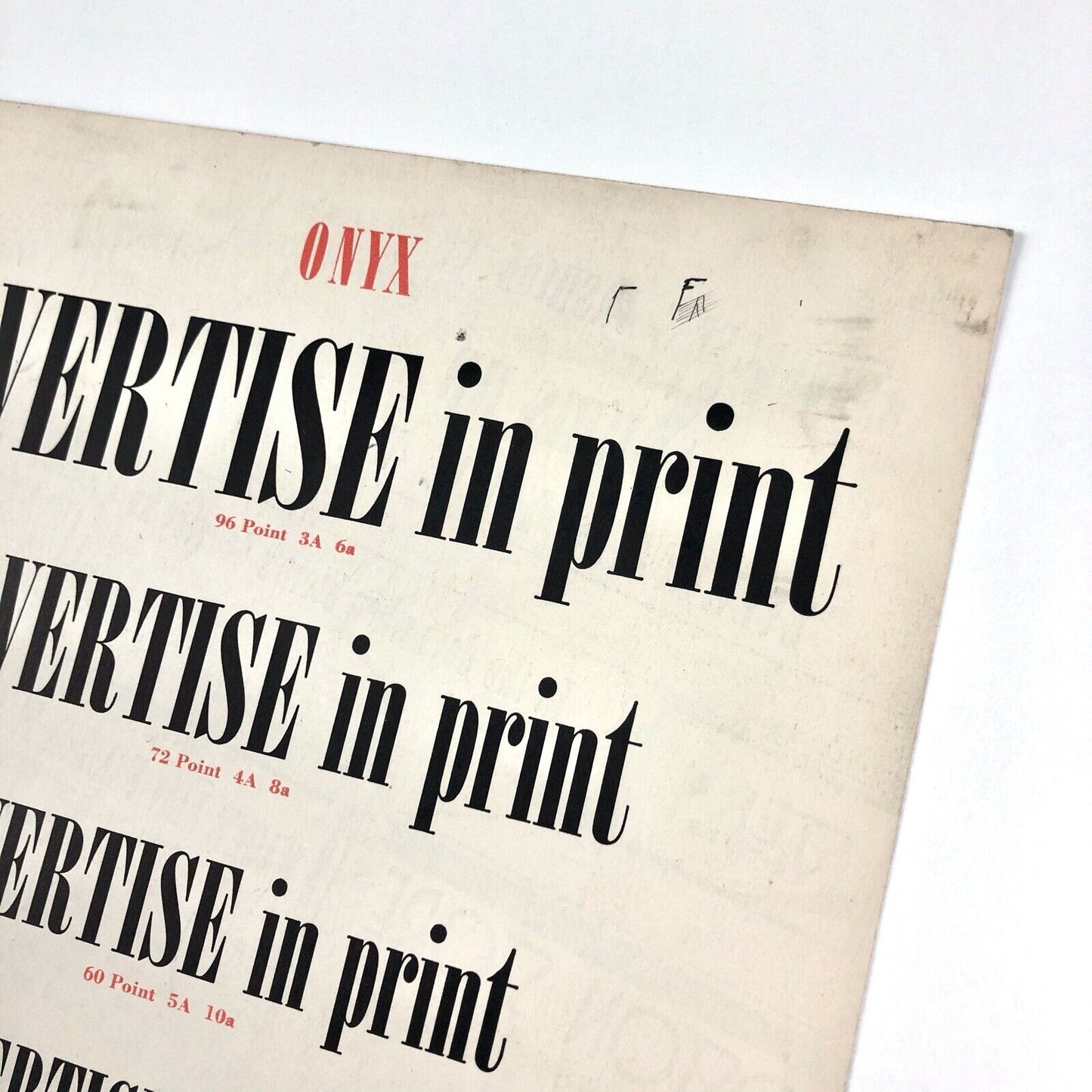 Onyx type specimen brochure | American Type Founders | Design by Gerry Powell, 1937