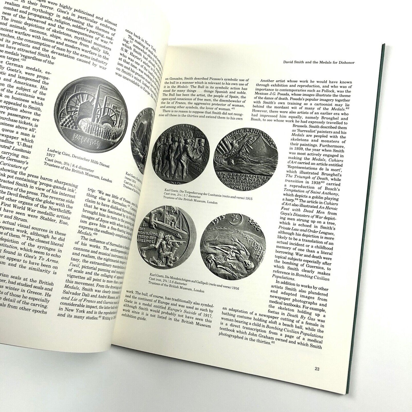David Smith: Medals for Dishonor 1937–1940 | Henry Moore Centre catalogue, 1991
