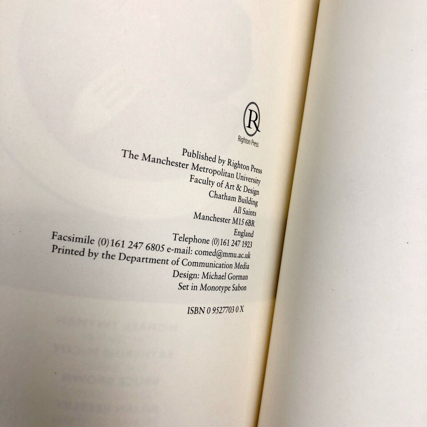 Typography – New Era New Language | Edited by Michael Gorman | The Manchester Metropolitan University, 1995