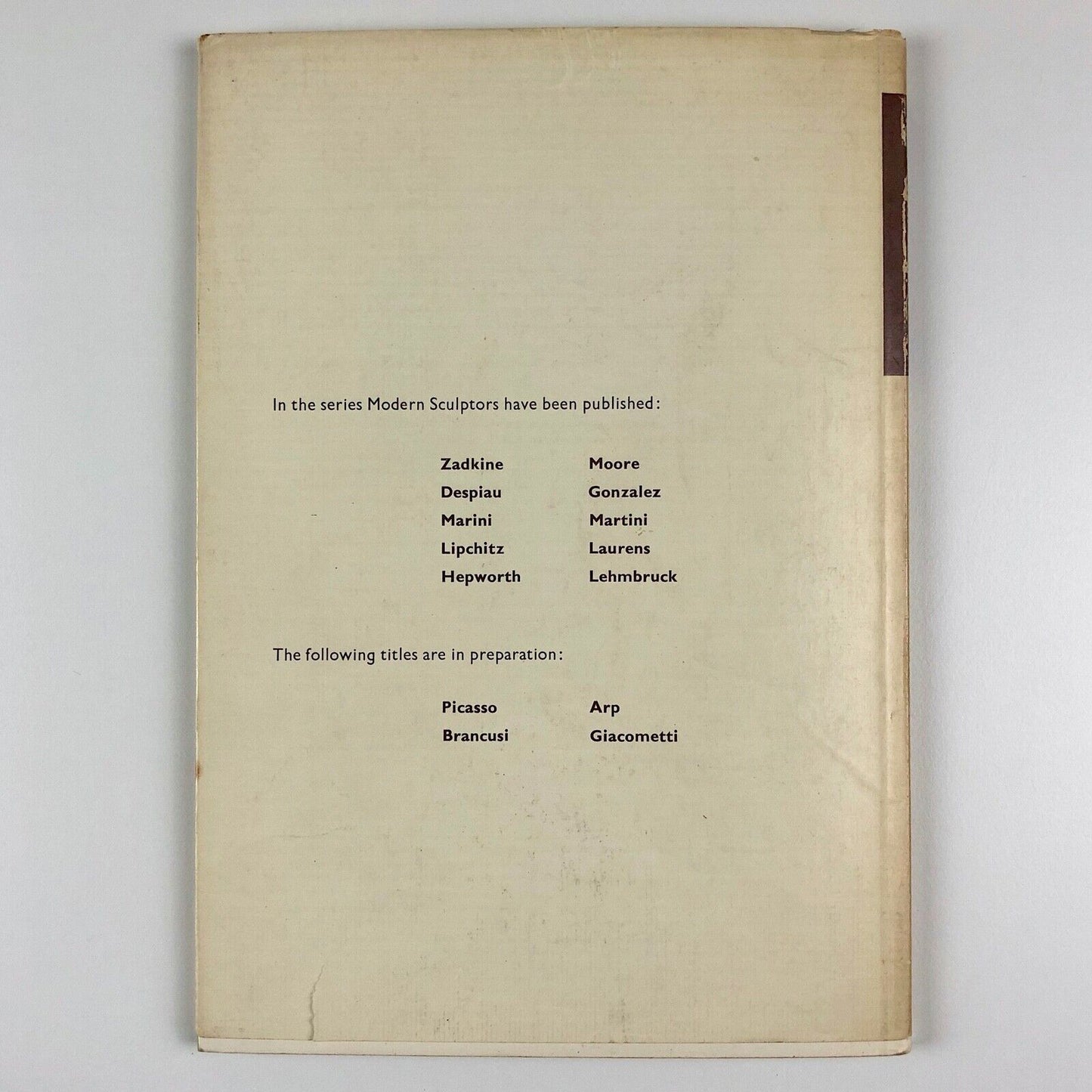 Wilhelm Lehmbruck – Modern Sculptors series | A. Zwemmer London, 1958