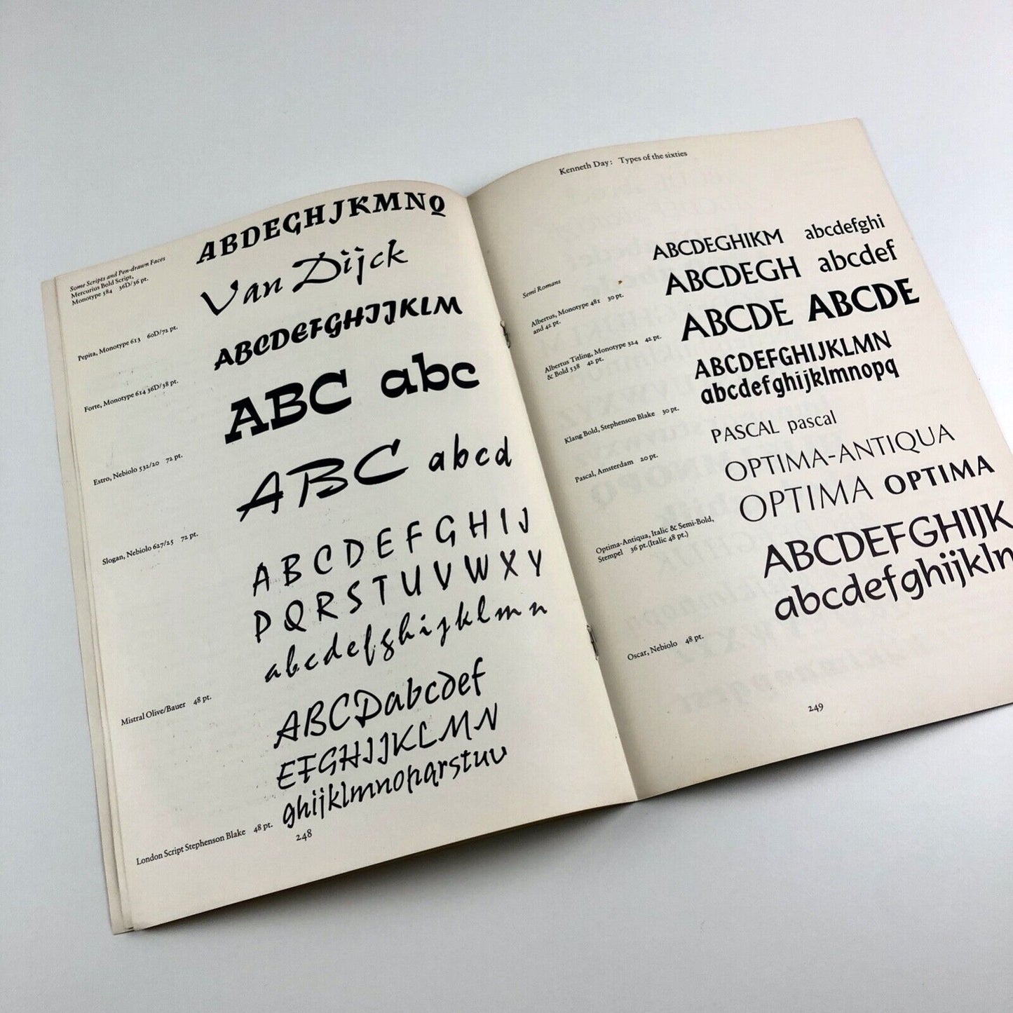 Types of the Sixties, by Kenneth Day | Leaflet, reprinted from The Penrose Annual, 1968