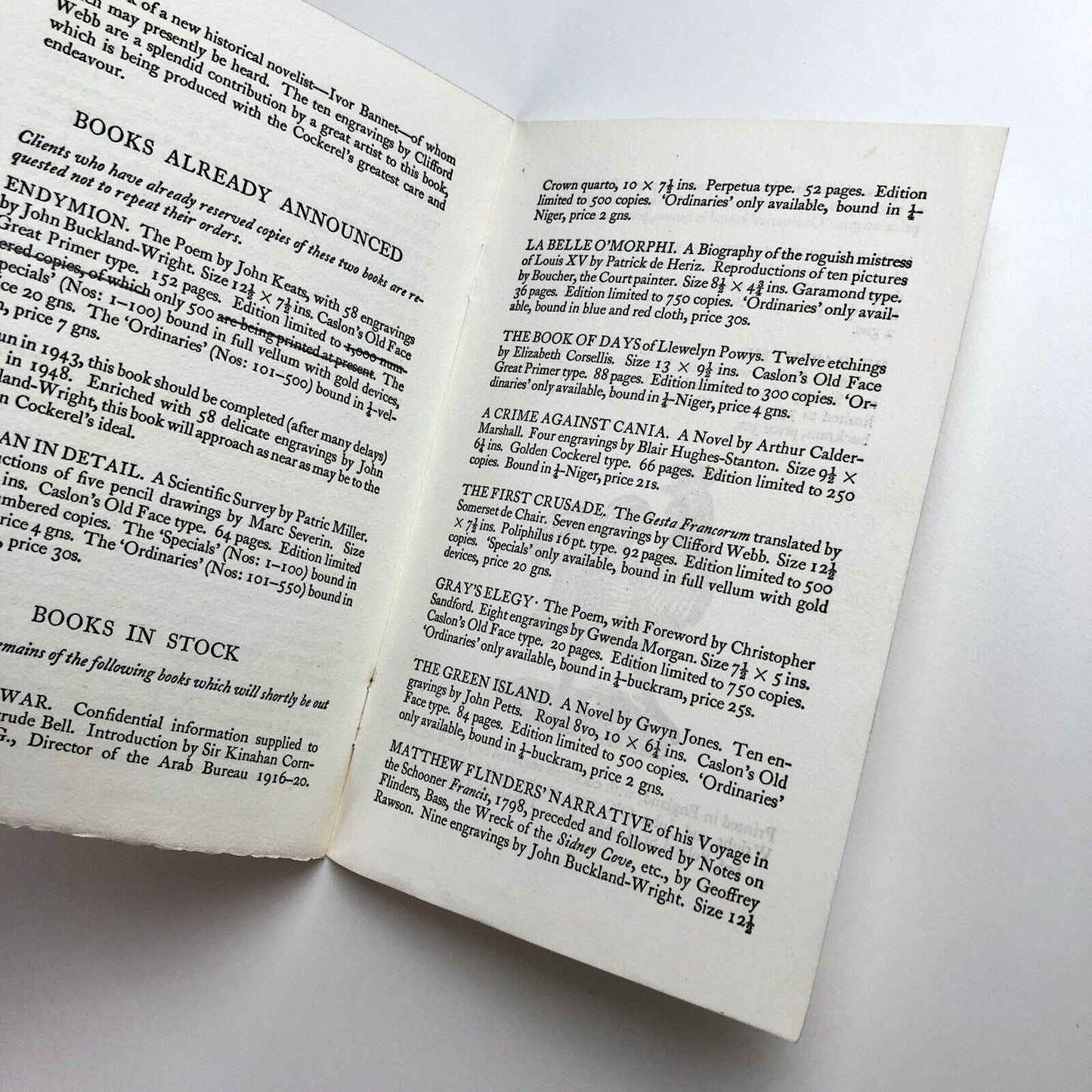 Prospectus leaflet for The Golden Press 1947 - for publications in 1948