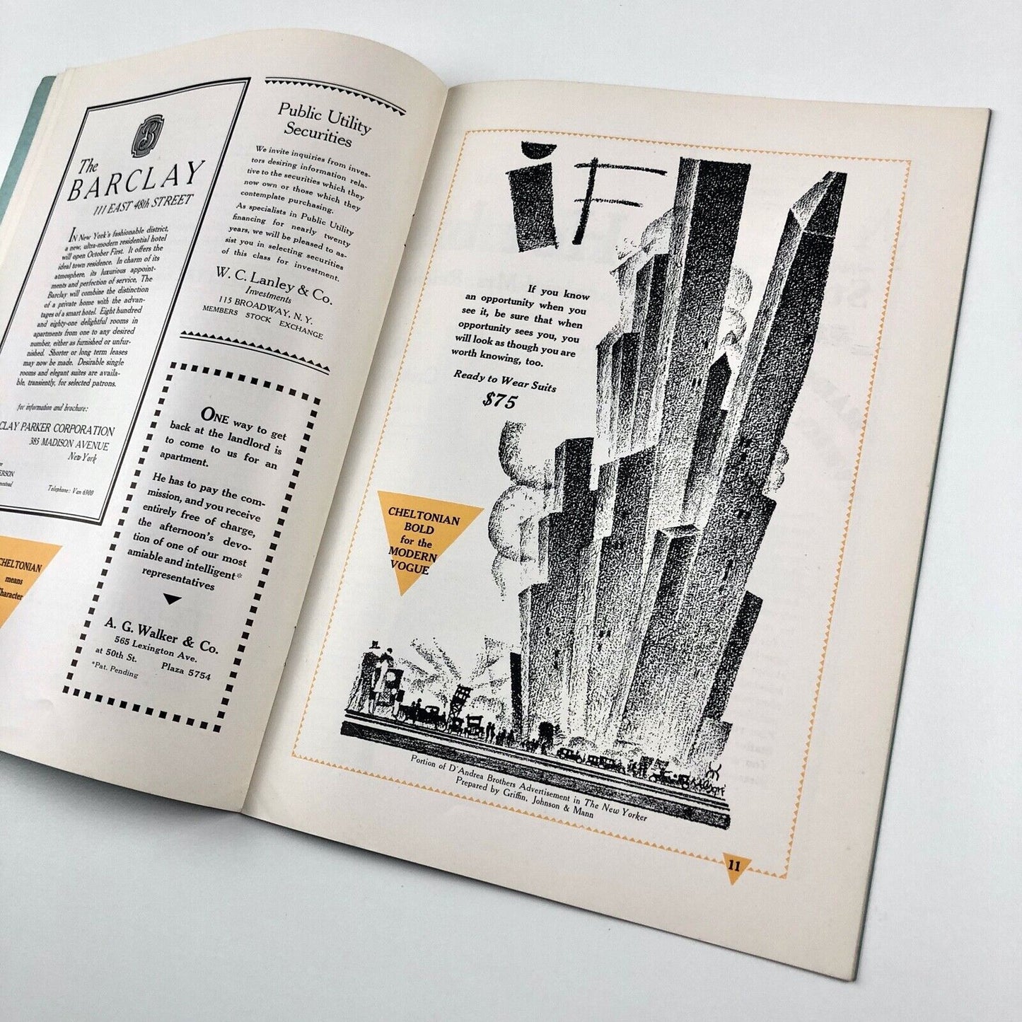 The Intertype Cheltonian Family | Advertising type face specimen booklet, 1930s?