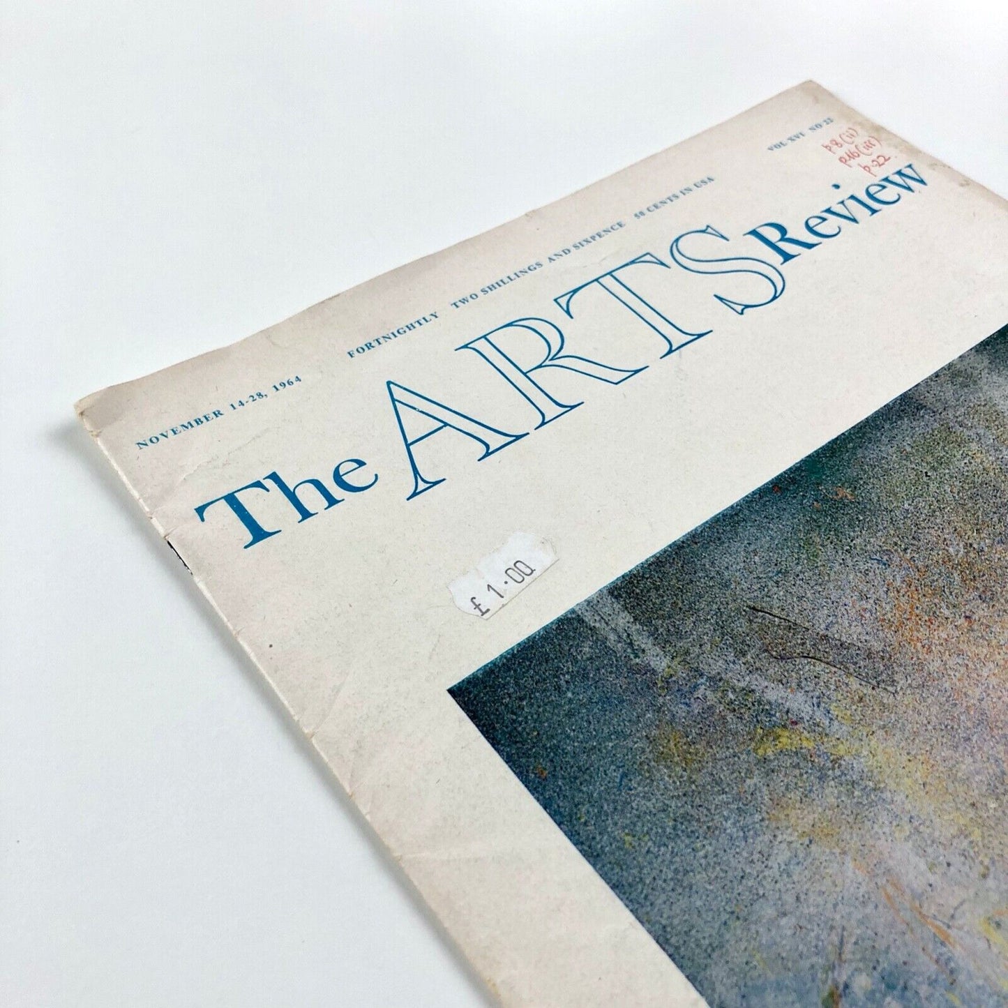 The Arts Review 14-28 Nov 1964 Vol XVI, No. 22 | Ian Stephenson | New Art Centre