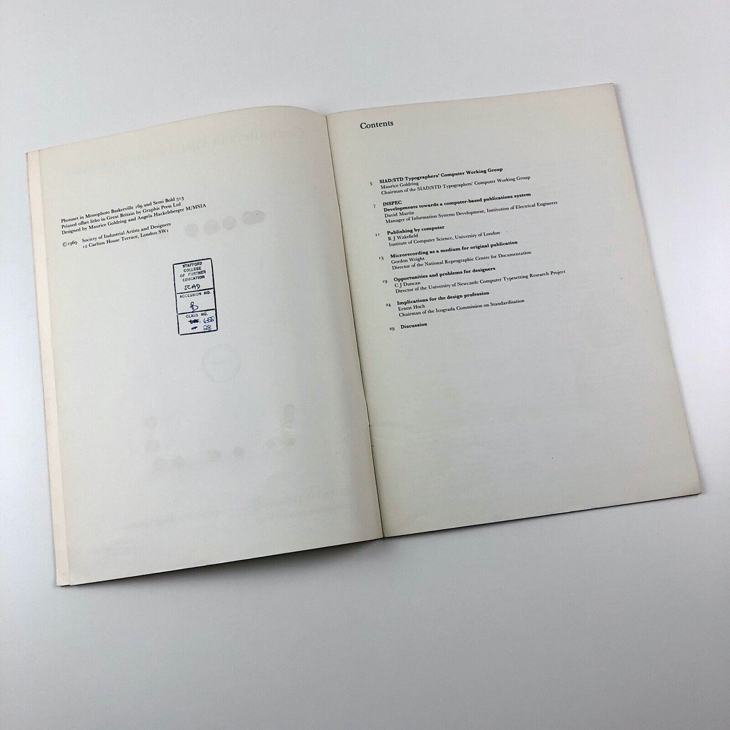 Computers in visual communication | Proceedings of the SIAD/STD symposium, 1969