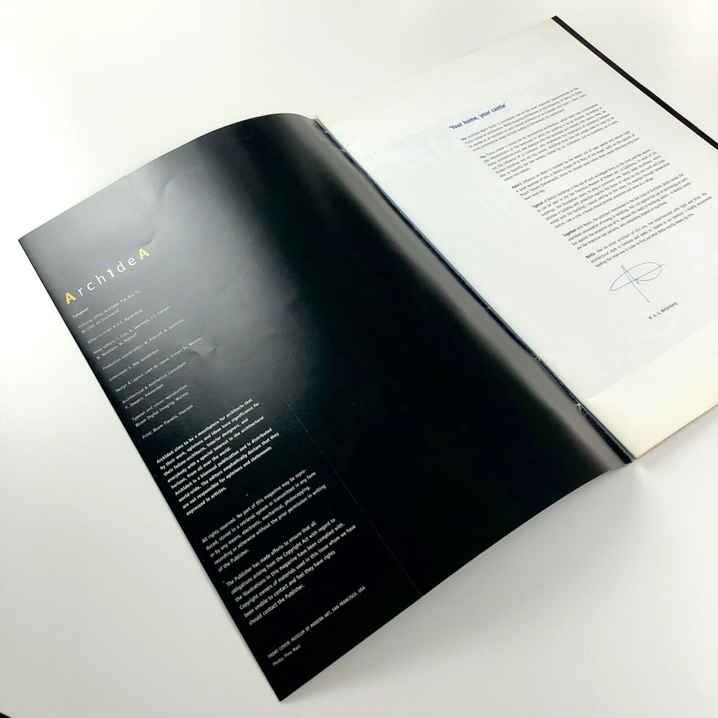 ArchideA journal | Autumn 2002, XXVI interview with Mario Botta