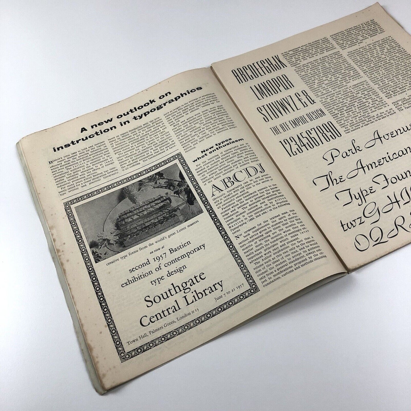 The Graphicist Journal of Alphabetics & International Graphicae No. 1 | A.J. Bastien at Colneside Press, 1957