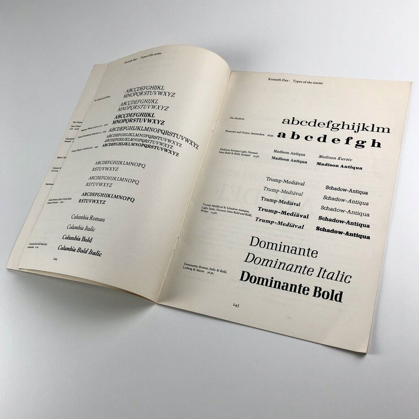Types of the Sixties, by Kenneth Day | Leaflet, reprinted from The Penrose Annual, 1968