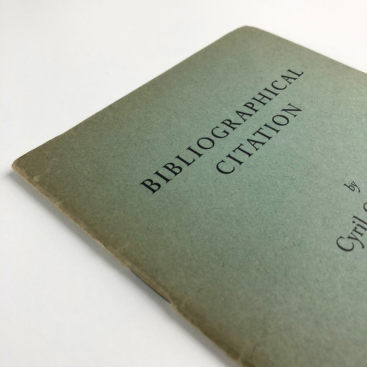 Bibliographical Citation by Cyril C. Barnard, 2nd edition | James Clarke & Co Ltd 1960