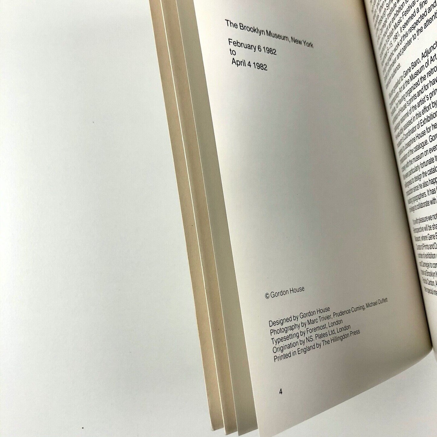 Gordon House Editions 1961-1981 | Museum of Art, Carnegie Institute catalogue, 1981