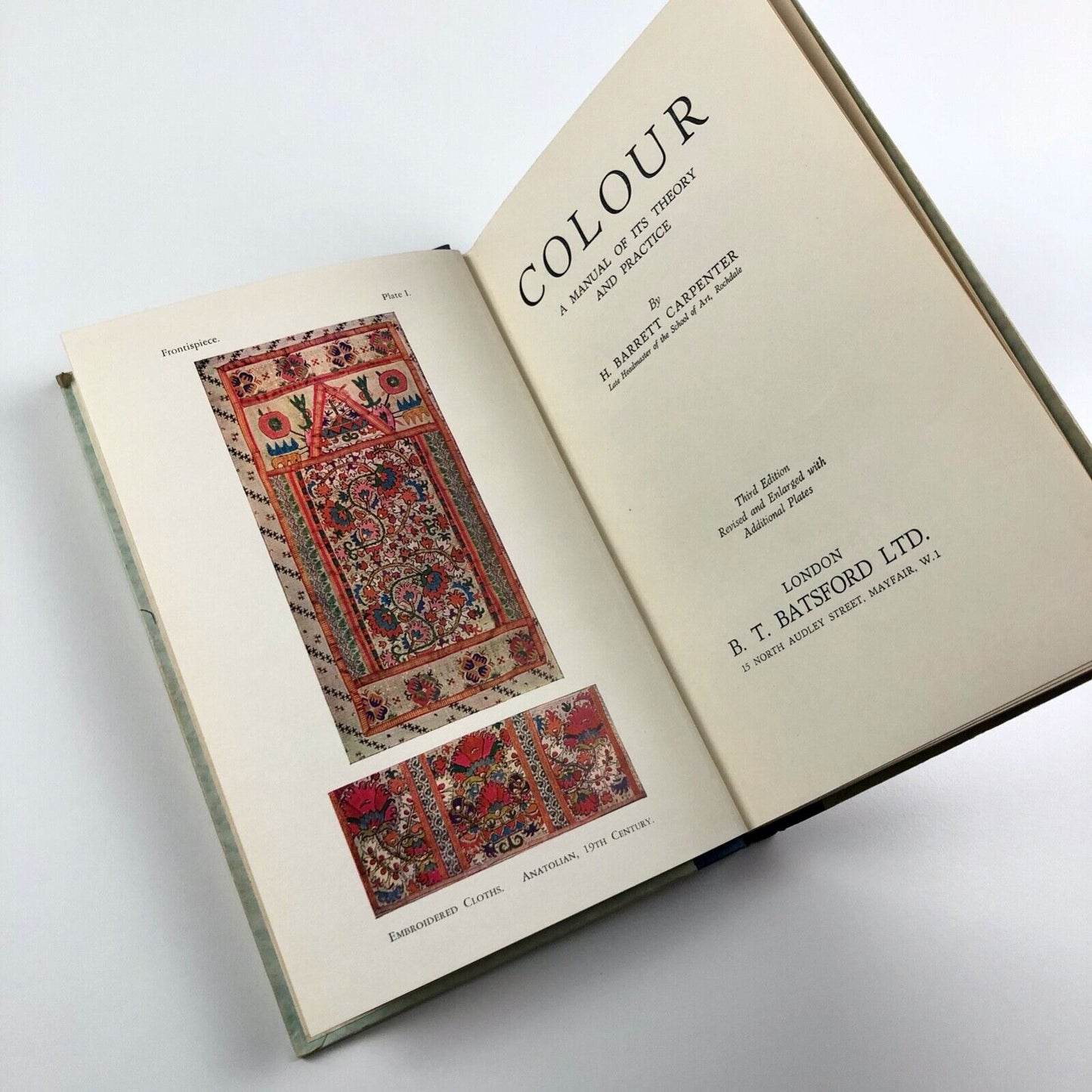 Colour – A Manual of its Theory and Practice by H. Barrett Carpenter | Batsford, 1932, third edition