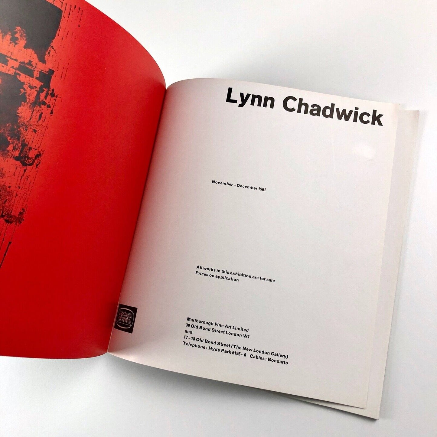 Lynn Chadwick | Marlborough Fine Art London exhibition catalogue, 1961