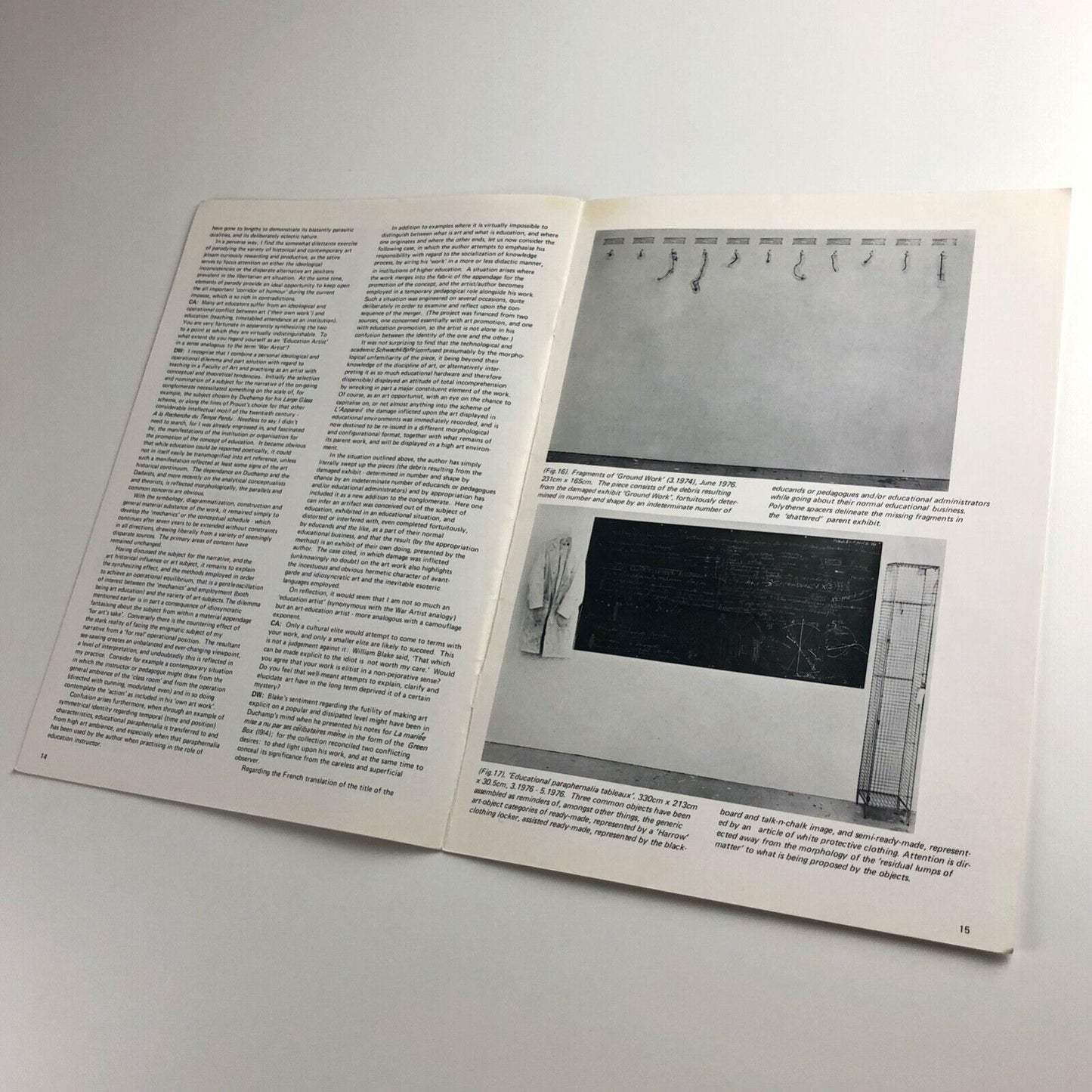L'Appareil Pédagogique Avec Ses Apanages 1969-77 | Dick Whall | Gardner Centre Gallery leaflet, 1977