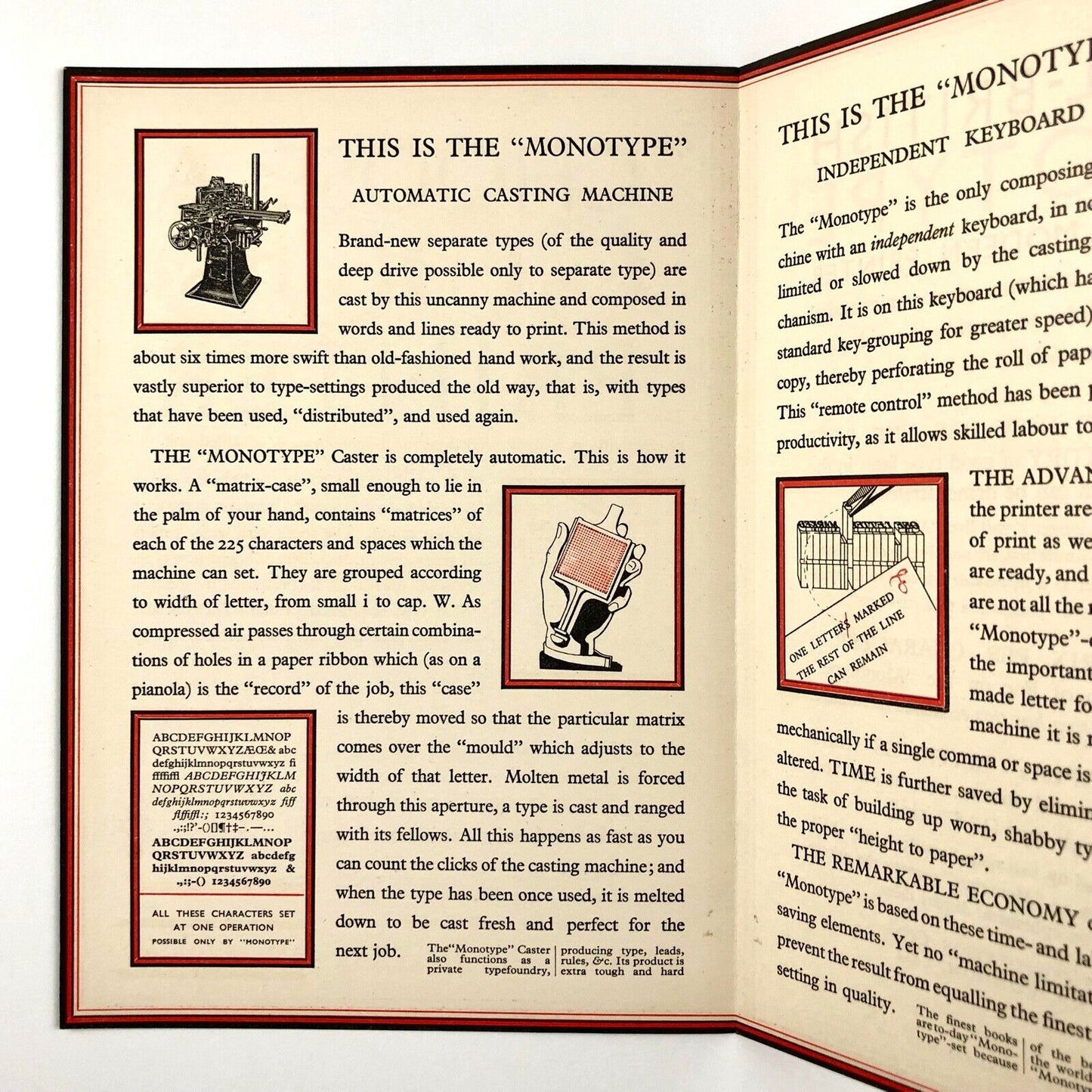 Choose a Good Printer | Monotype Corporation small leaflet | Undated