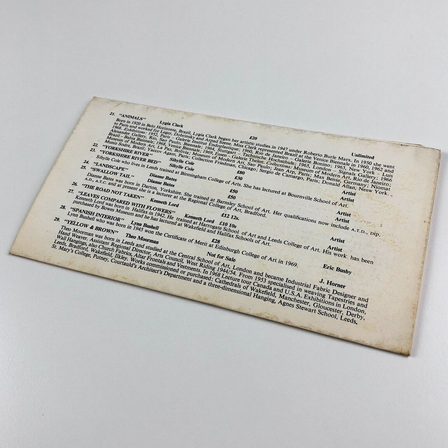 Exhibition ’70 Halifax Arts Council | Mary Martin, Kenneth Martin, Elisabeth Frink et al