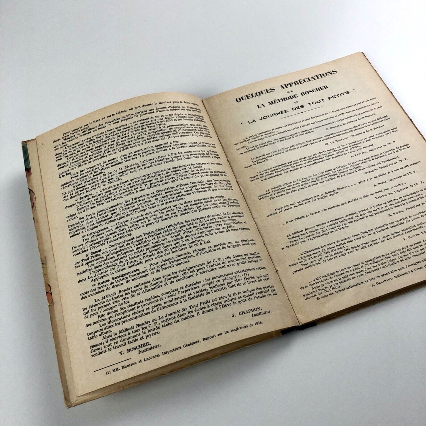 Méthode Boscher ou La Journée des Tout Petits Mme J. Chapron 1958