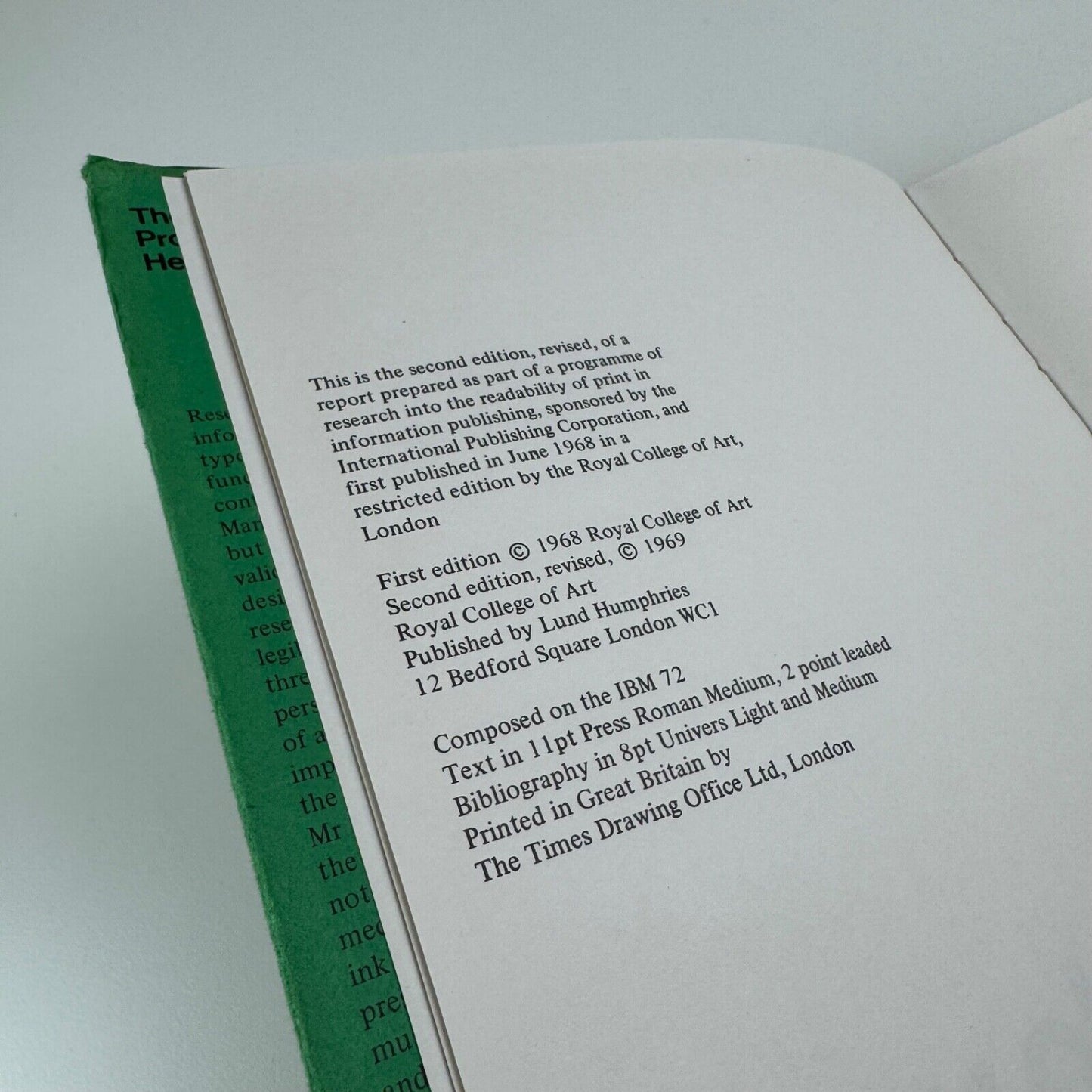 The Visible Word. Problems of Legibility by Herbert Spencer | Lund Humphries, second revised edition 1969