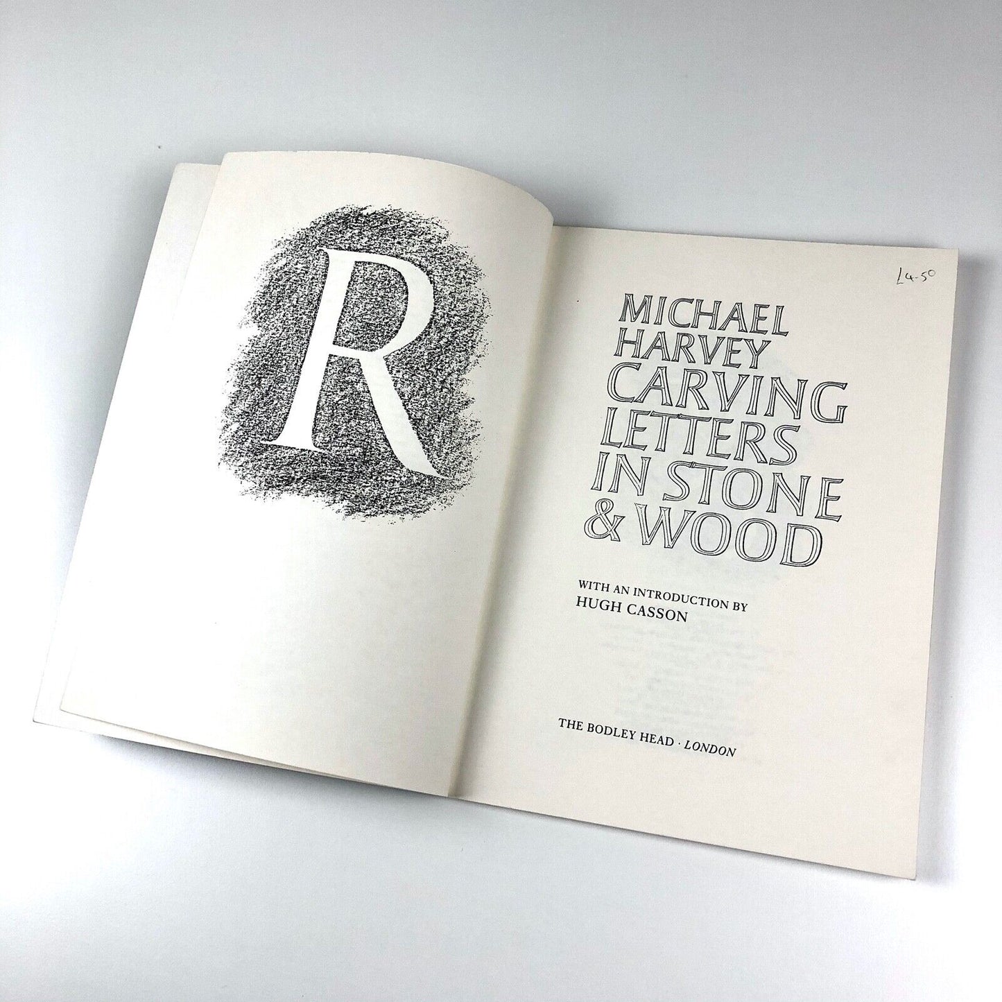Carving Letters in Stone & Wood by Michael Harvey introduction by Hugh Casson | The Bodley Head, 1987