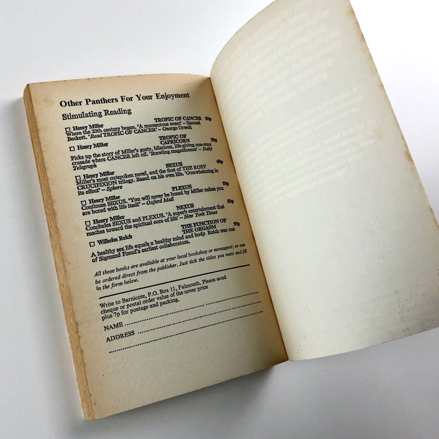 The Air-Conditioned Nightmare by Henry Miller | Panther Books, 1973