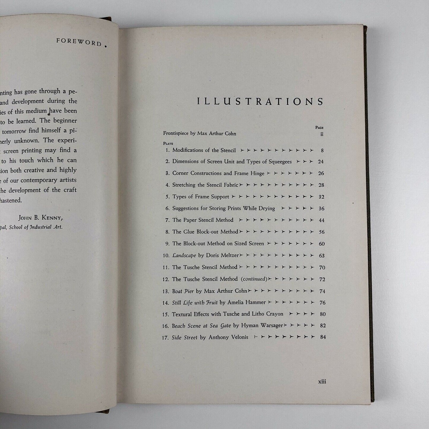 Silk screen Stenciling as a Fine Art by J. I. Biegeleisen and Max Arthur Cohn | McGraw-Hill Book Co, New York and London, 1942