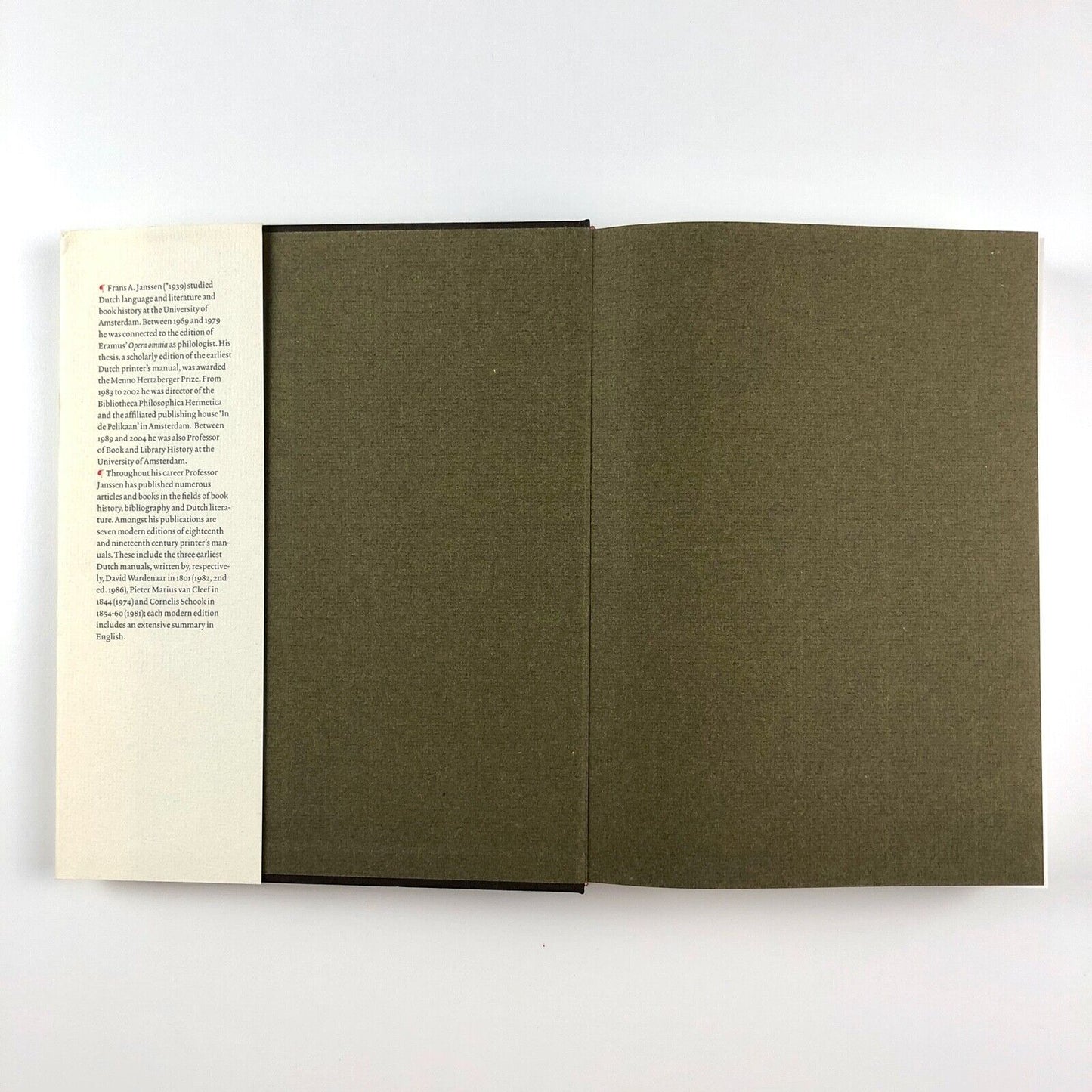 Technique & Design in the History of Printing 26 Essays by Frans A. Janssen | Hes & De Graff Publishers, 2004