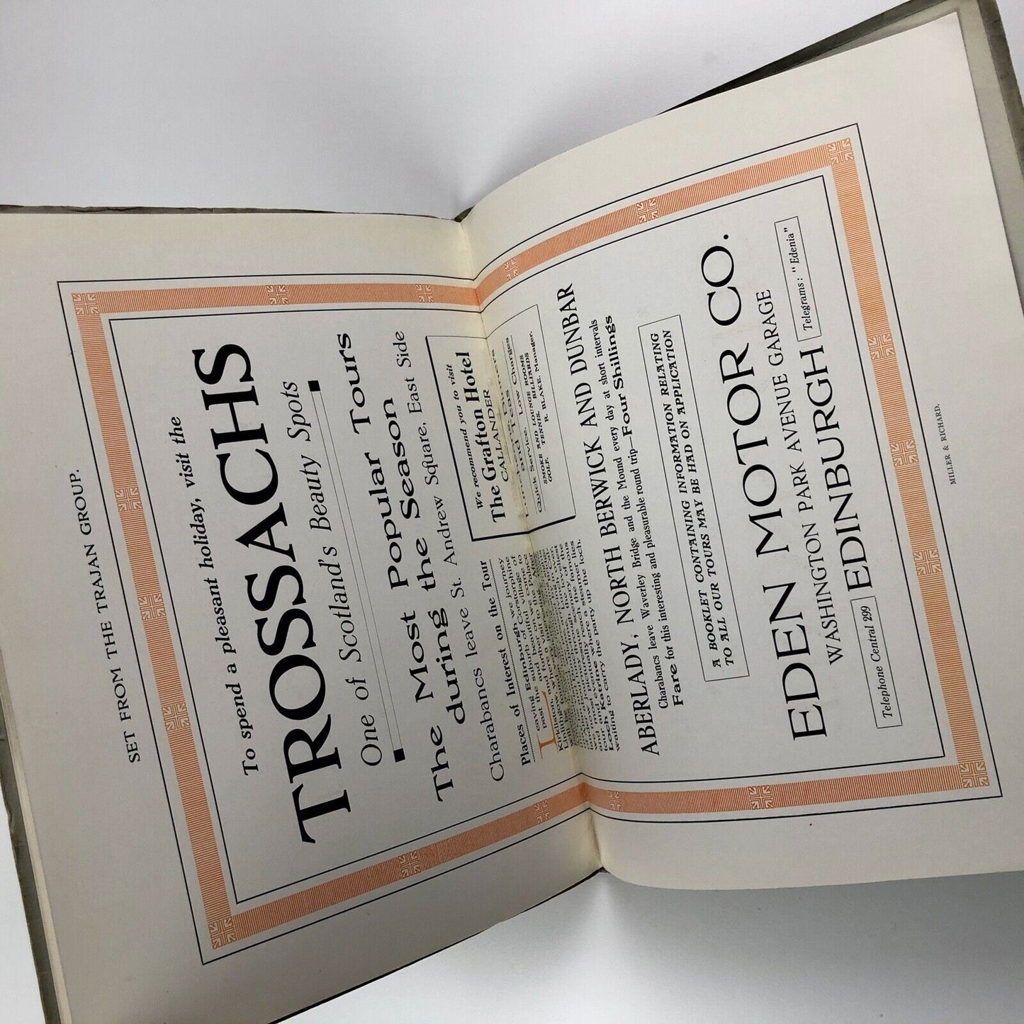 Trajan Group letter founders Miller & Richard Edinburgh, London, Toronto type specimen booklet undated 1930s?