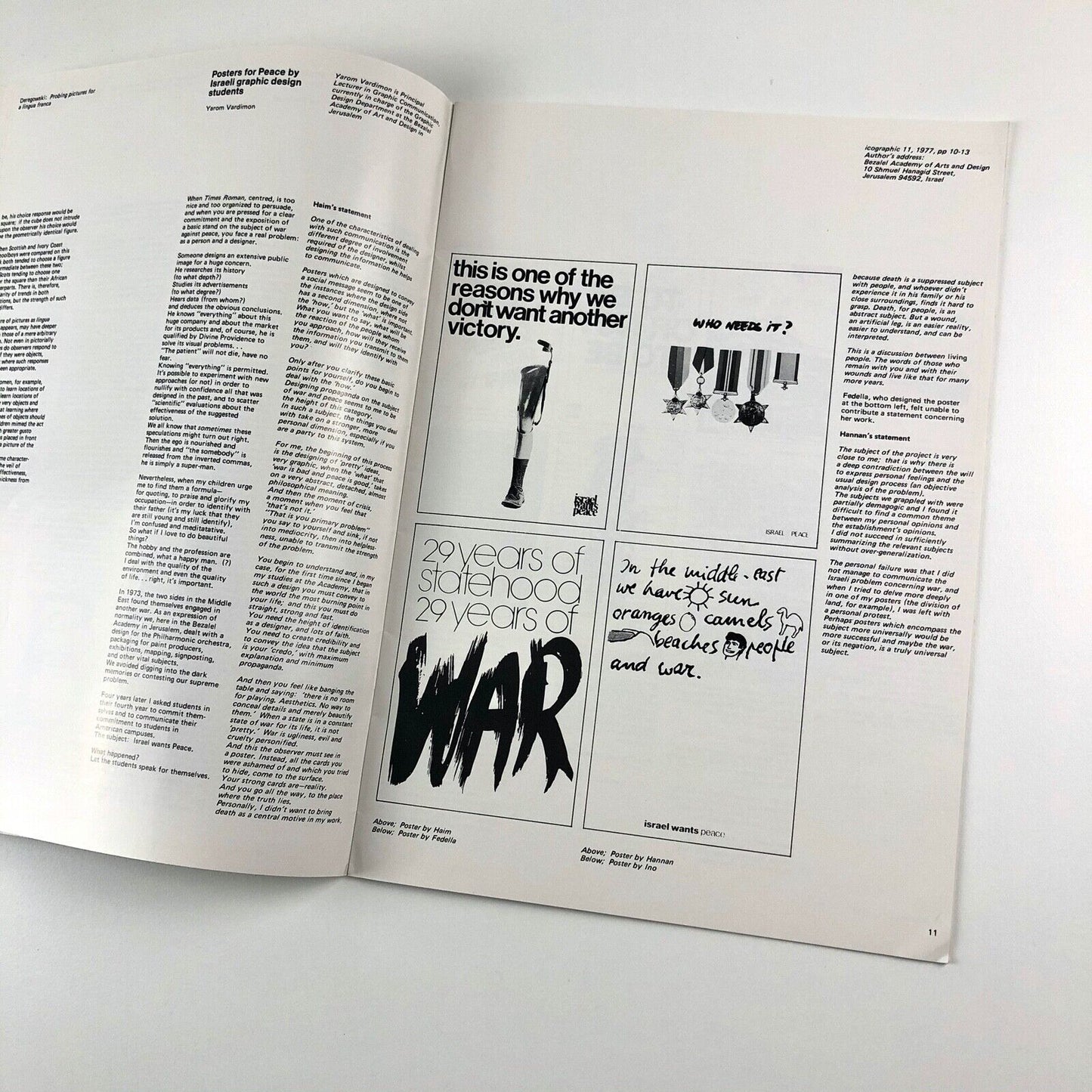 icographic number 11, 1977 | International Council of Graphic Design Associates