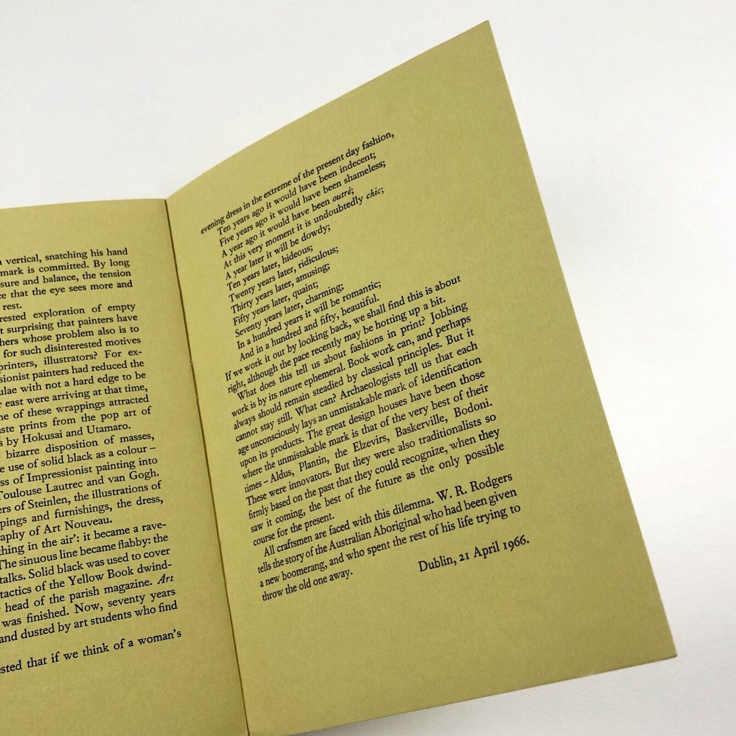 Influences on Design paper by Lynton Lamb | Hely Thom Ltd, Dublin, 1966