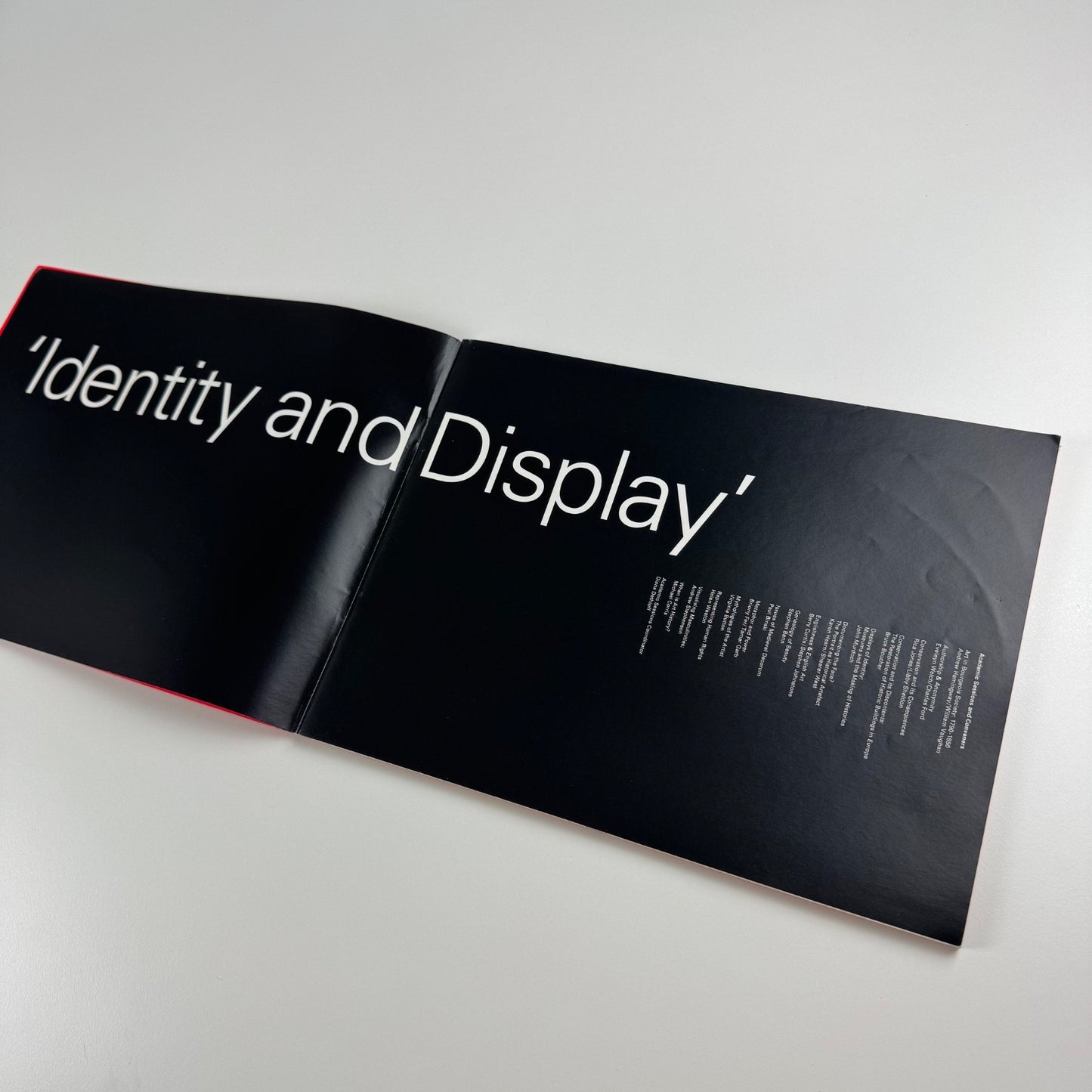Identity and Display. Association of Art Historians 19th Annual Conference
