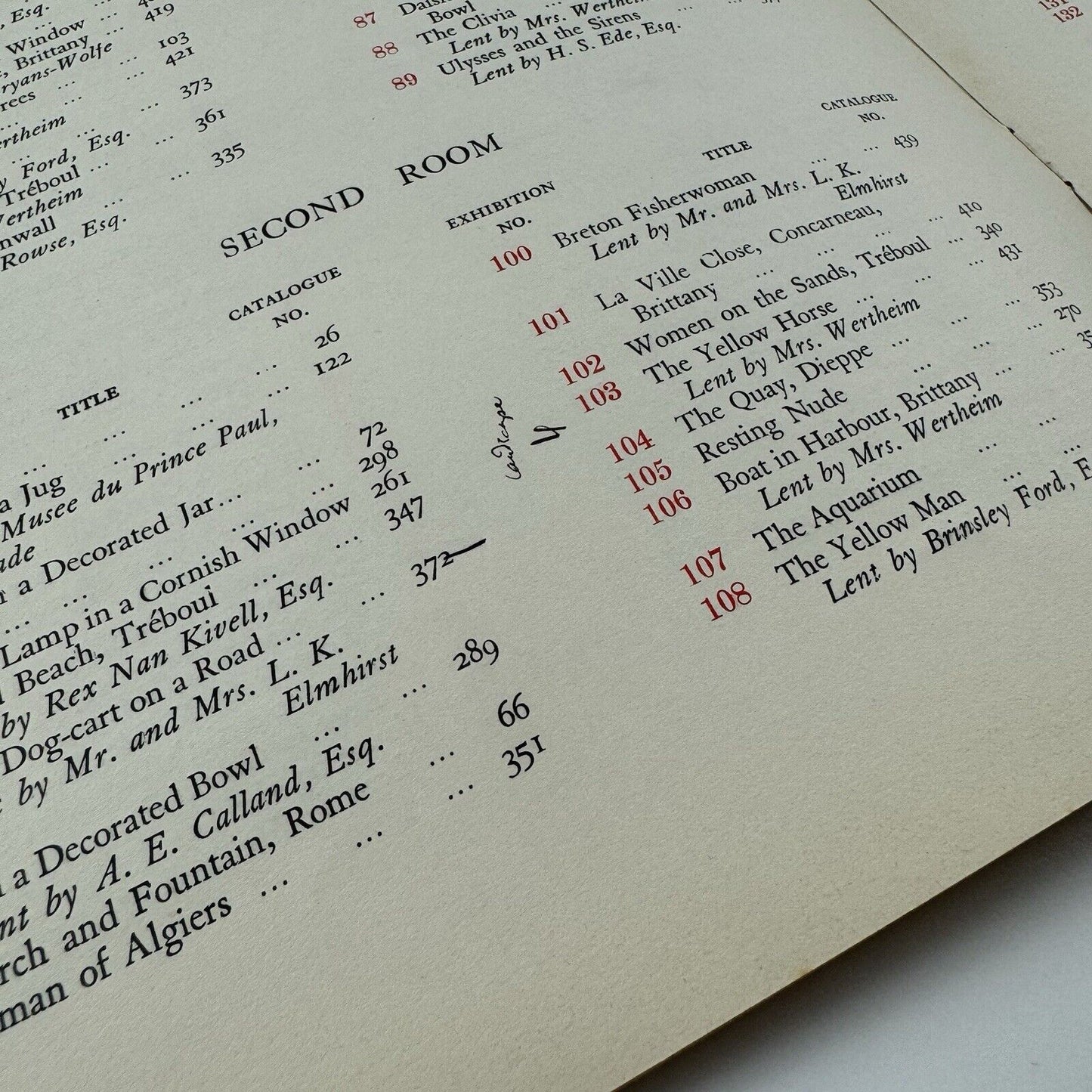 Christopher Wood – Exhibition of Complete Works | New Burlington Galleries / Redfern Gallery leaflet, 1938