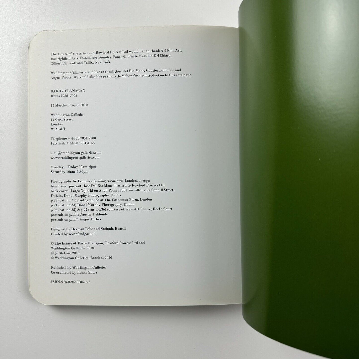Barry Flanagan Works 1966-2008 | Waddington Galleries, 2010