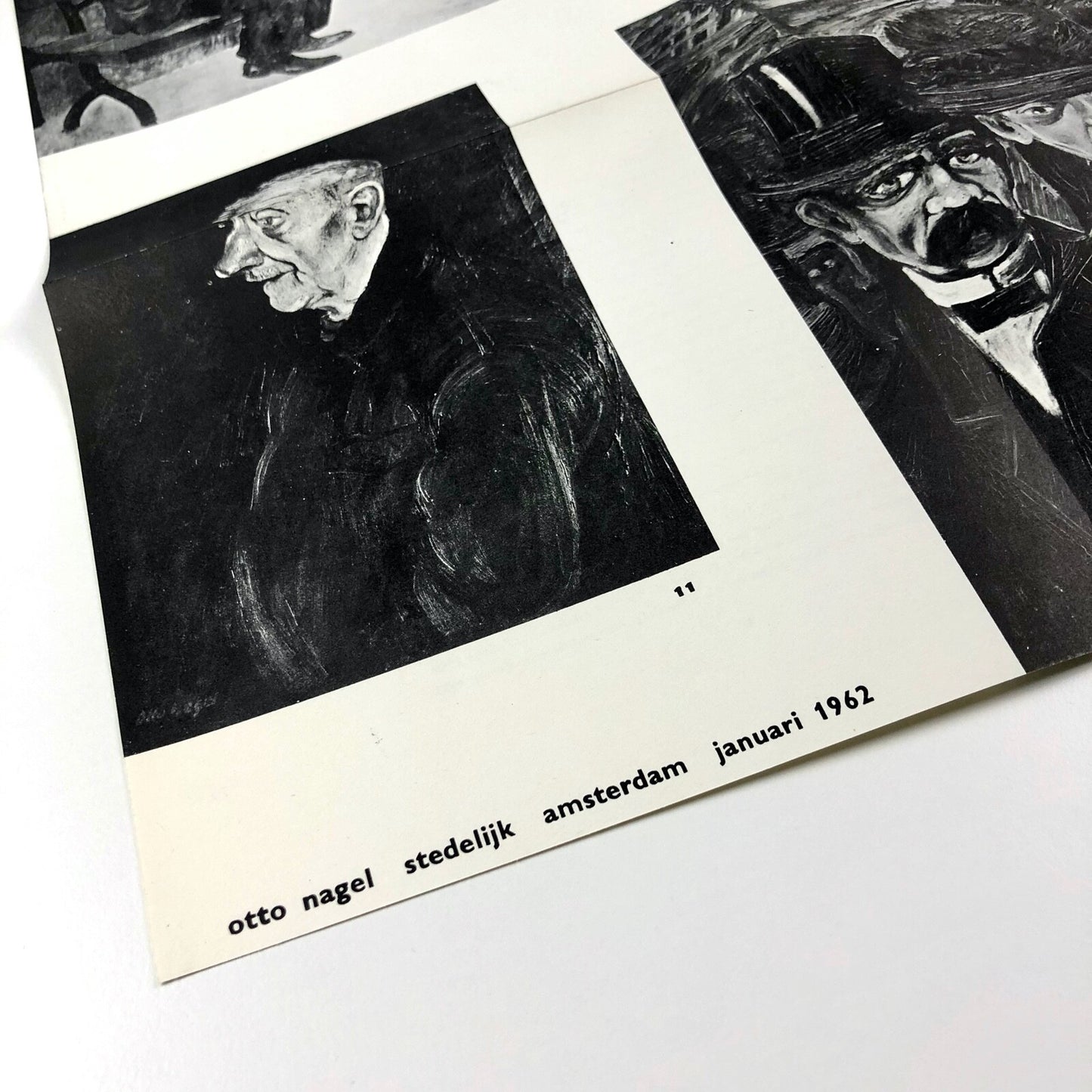 Otto Nagel | Stedelijk Museum fold-out exhibition leaflet/poster, 1962