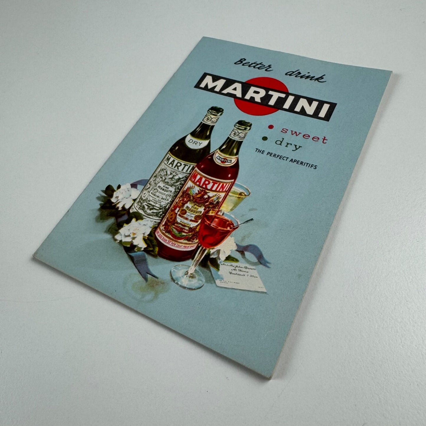 ‘Better drink Martini’ pocket size leaflet | undated, presumably 1960s