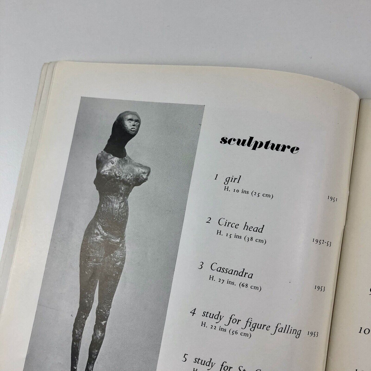 Reg Butler | The Hanover Gallery exhibition catalogue | 1957