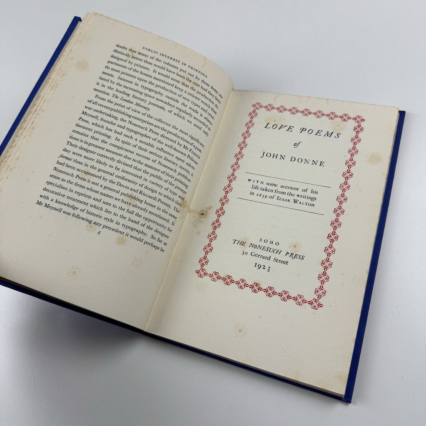 A review of recent typography in England, the United States France & Germany by Stanley Morison | The Fleuron Limited, London, 1927