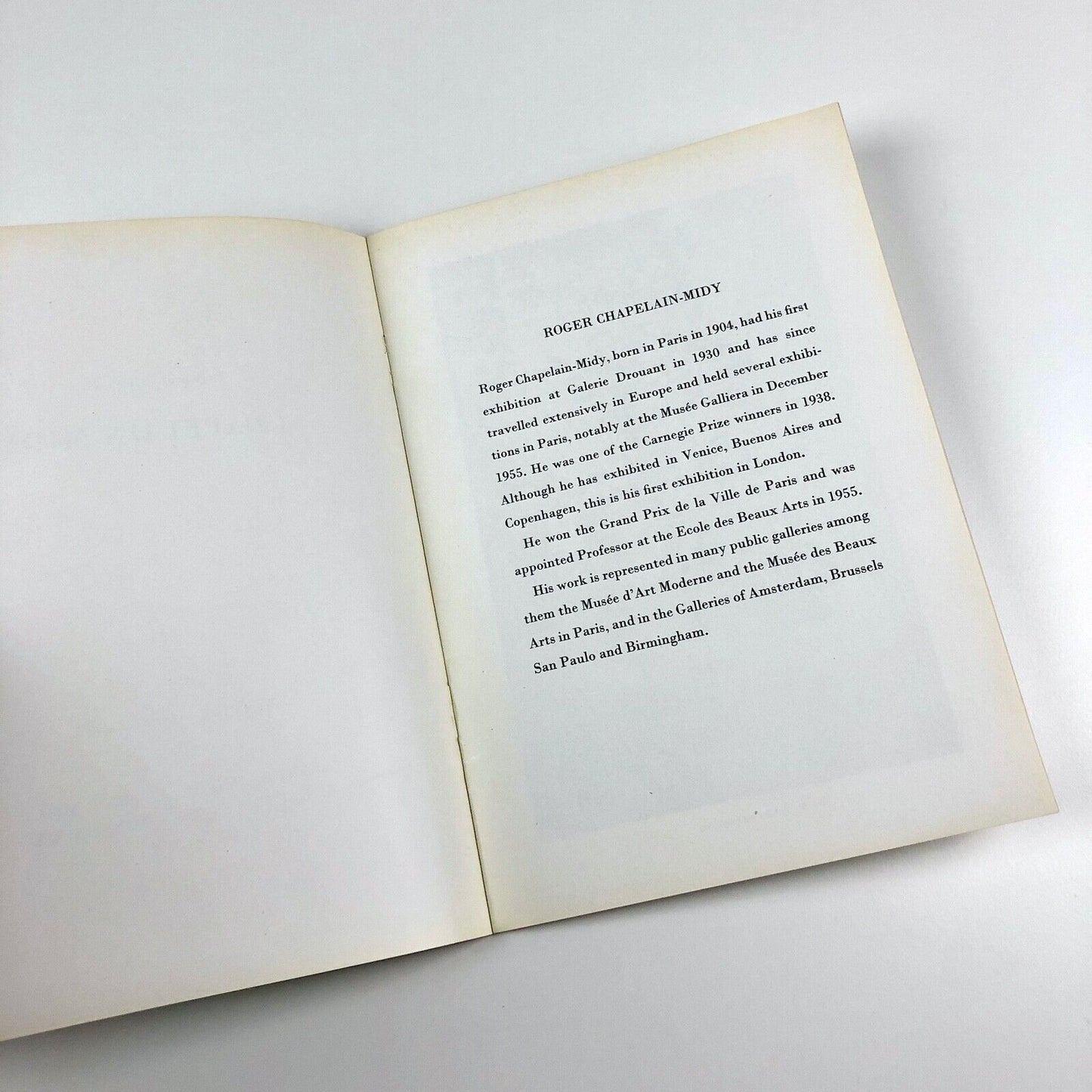 Recent Paintings by Chapelain-Midy | Arthur Tooth & Sons catalogue, Mar–Apr 1957