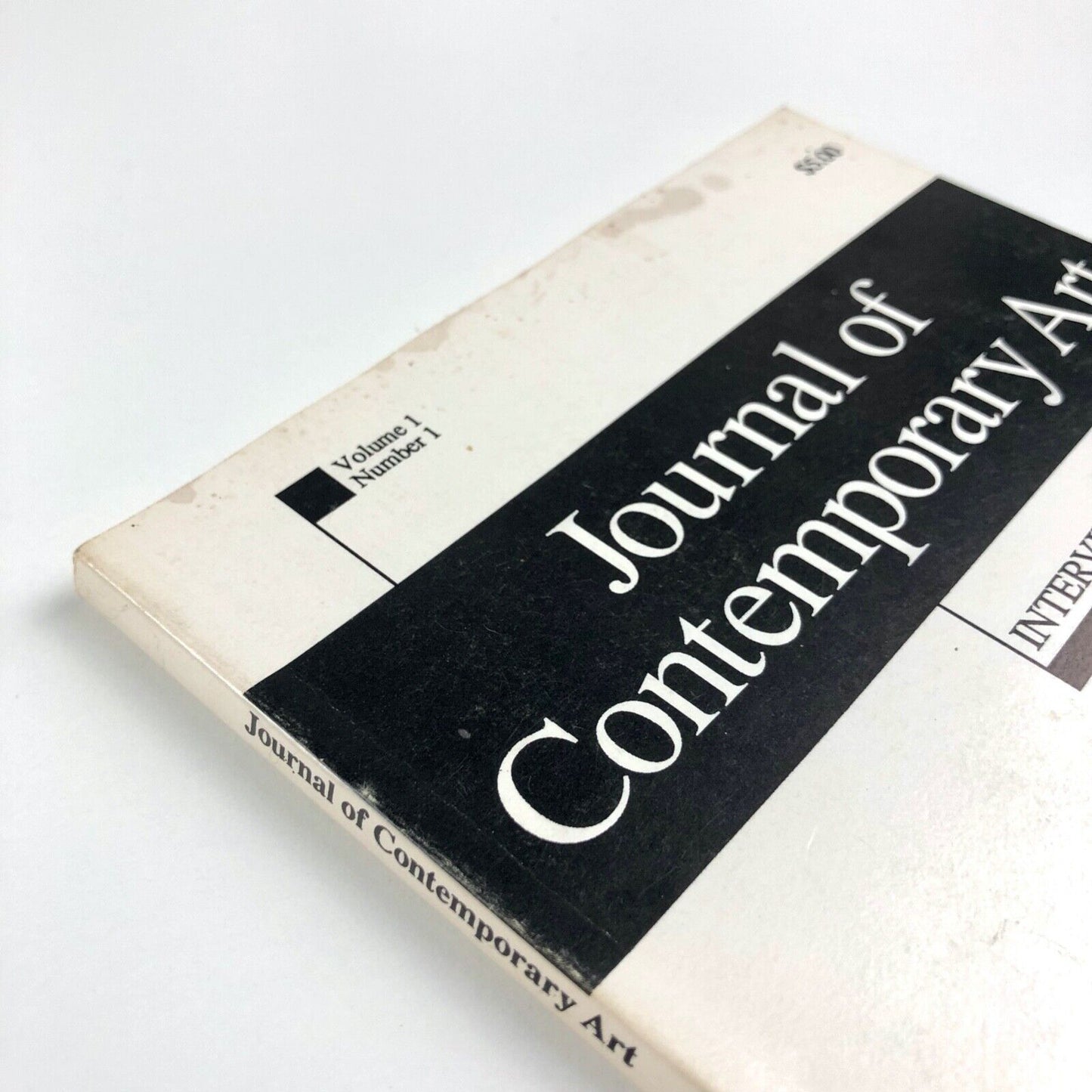 Journal of Contemporary Art. Volume 1 Number 1 First Issue Spring 1988 eds. Philip Pocock and John Zinsser