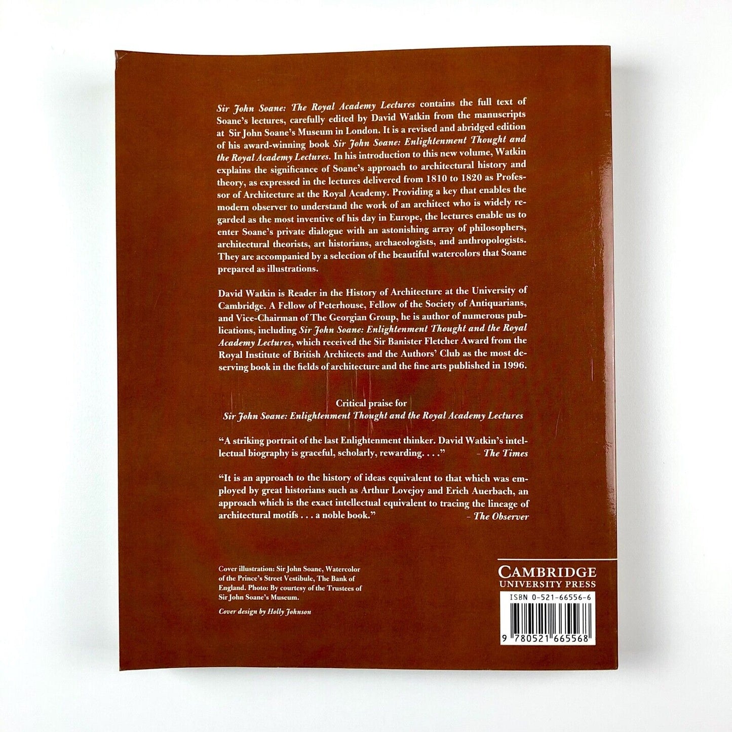 Sir John Soane. The Royal Academy Lectures | Edited by David Watkins, 2000