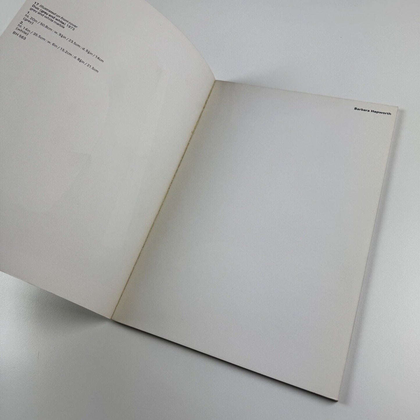 Barbara Hepworth. Conversations | Marlborough New York, 1974 | catalogue design by Gordon House