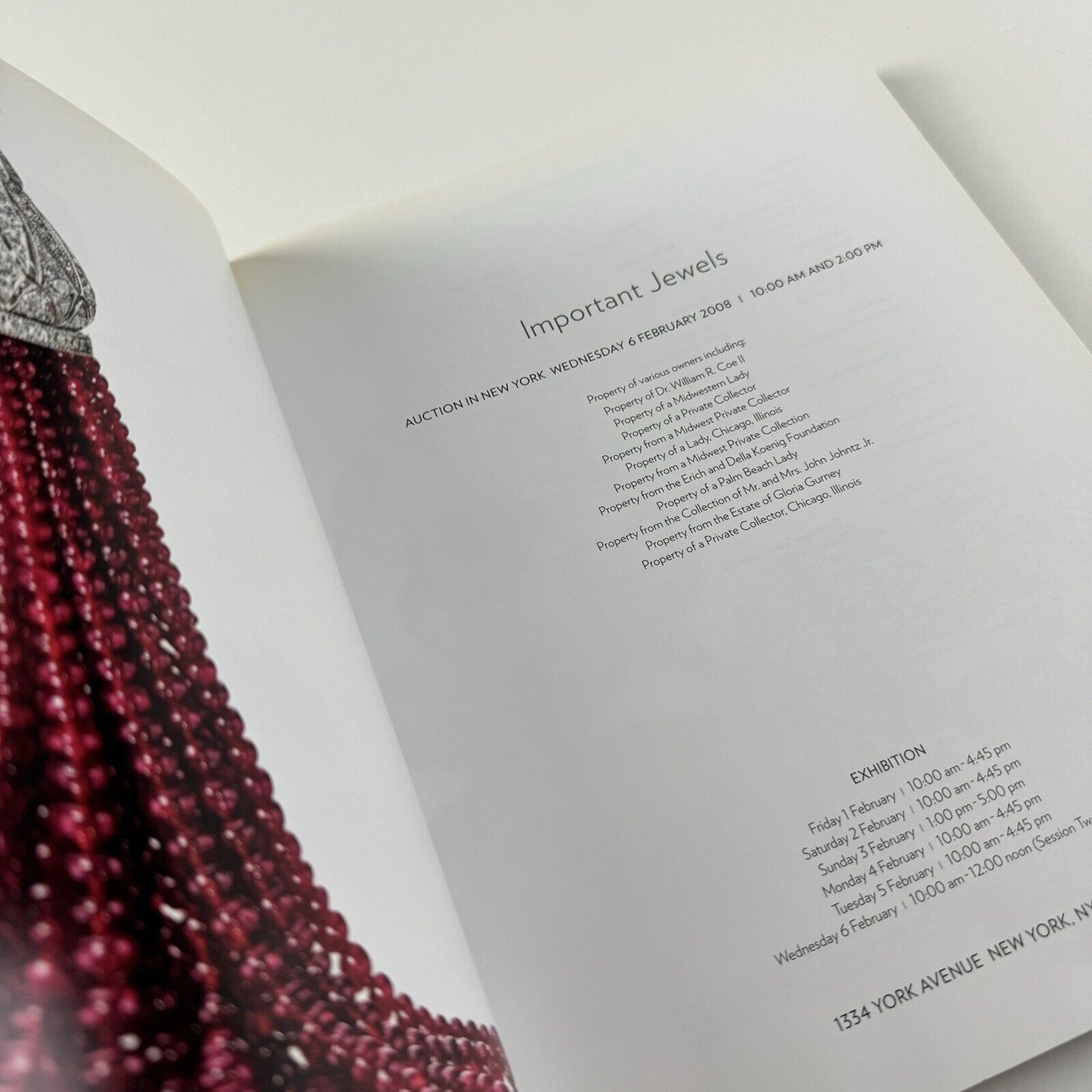 Important Jewels | Sotheby's New York 6 February, 2008 | sale NO8410
