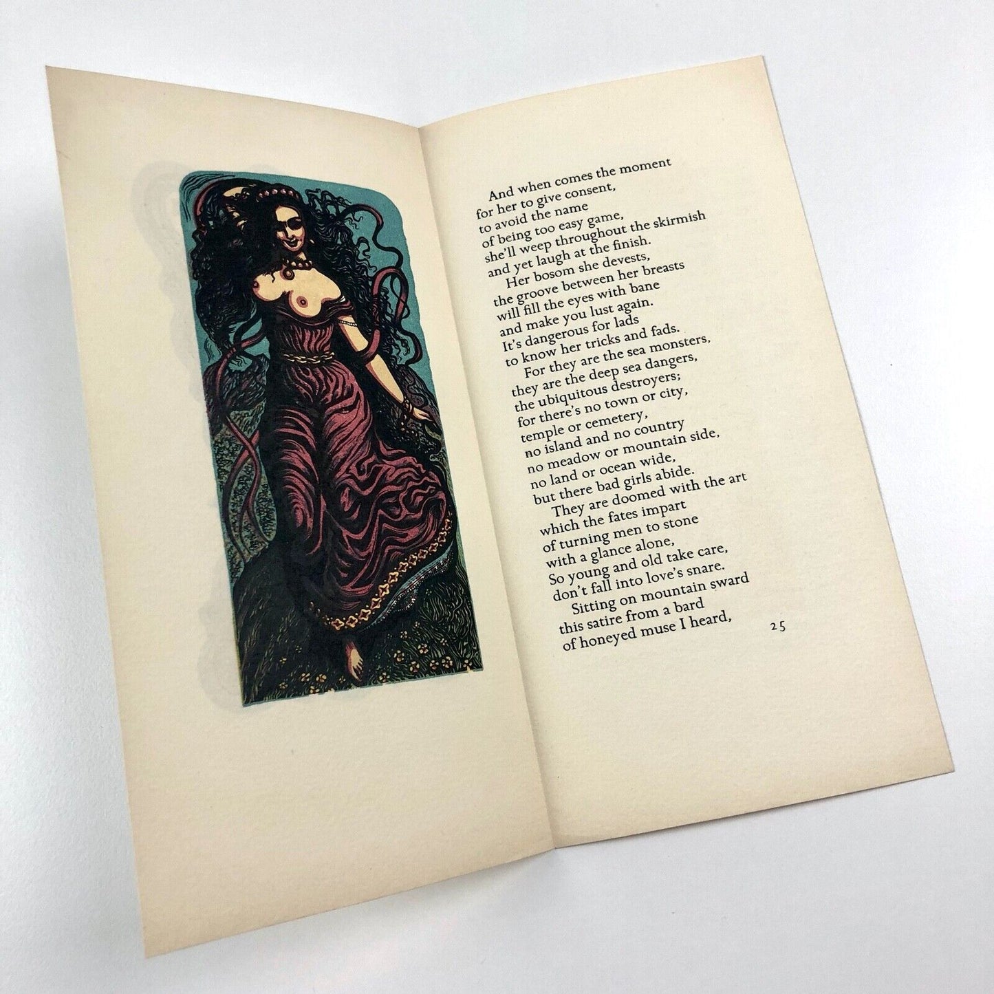 Golden Cockerel Press prospectus 'Against Women' | Gwyn Williams, John Petts 1953