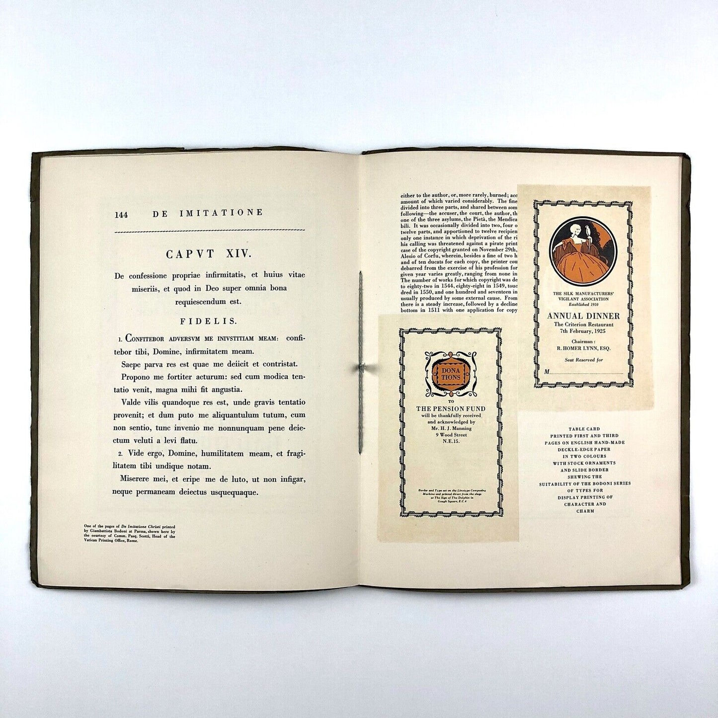 Linotype Bodoni Series and Parma Ornaments | Type specimen booklet 1920/30s?