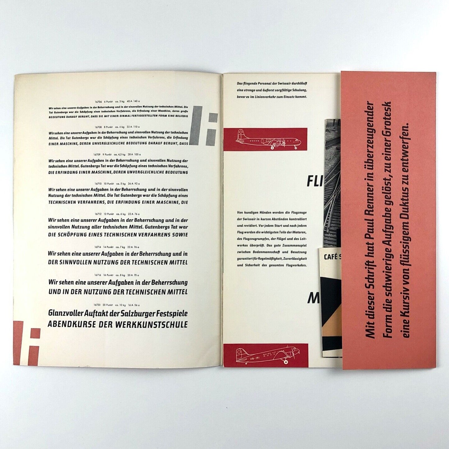 Steile Futura-Kursiv fett | Bauersche Gießerie type specimen | Paul Renner