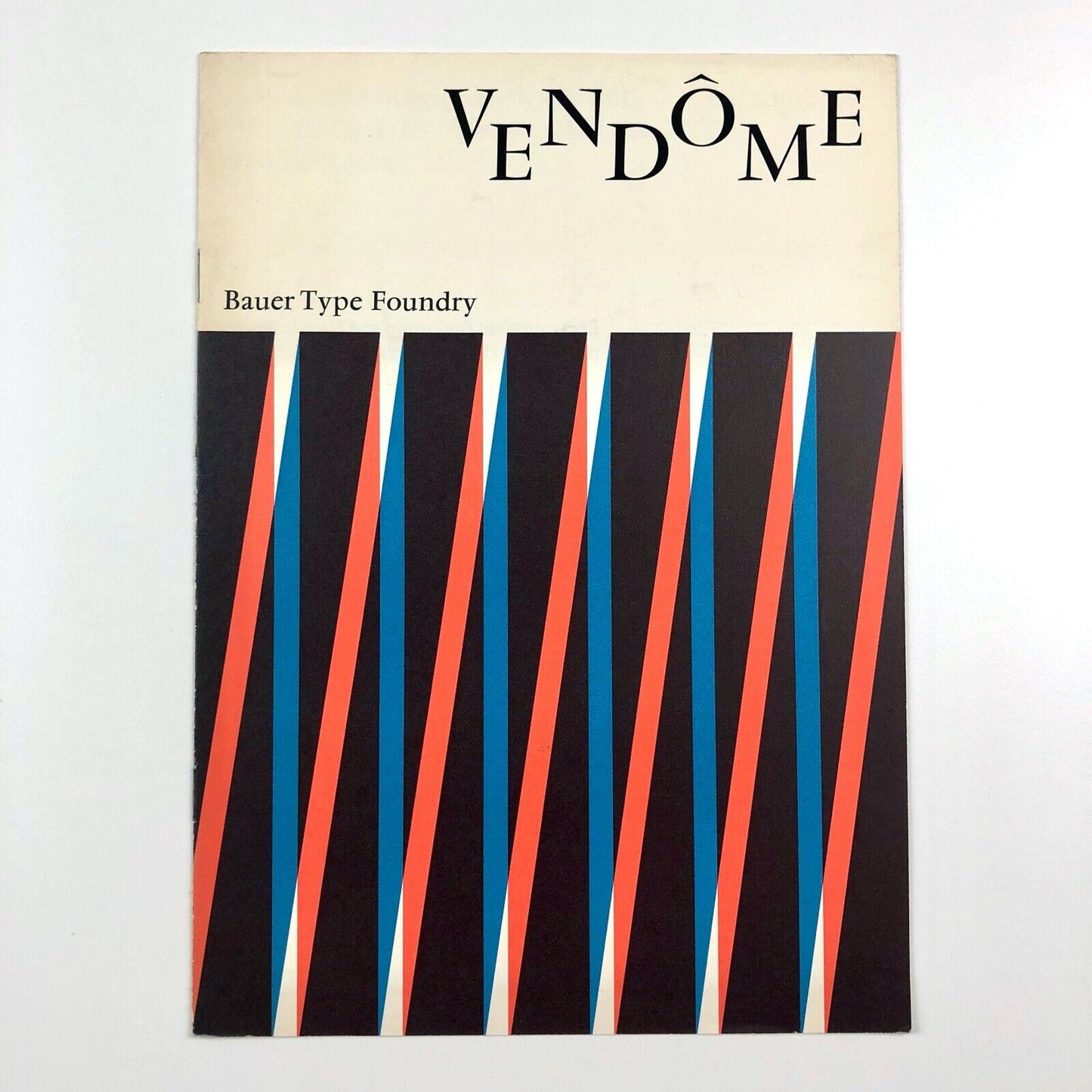 Vendôme type specimen booklet | Bauer Type Foundry / Soldans Ltd | Ganeau