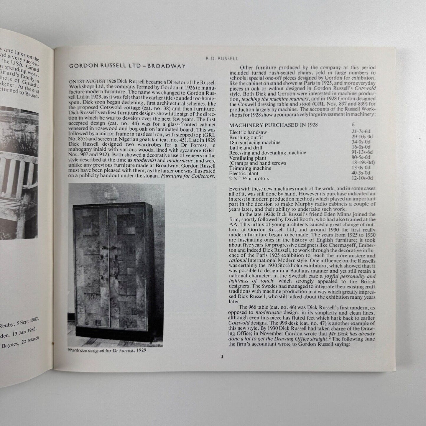 R.D. Russell | Marian Pepler | touring exhibition including Geffrye Museum, 1983/4