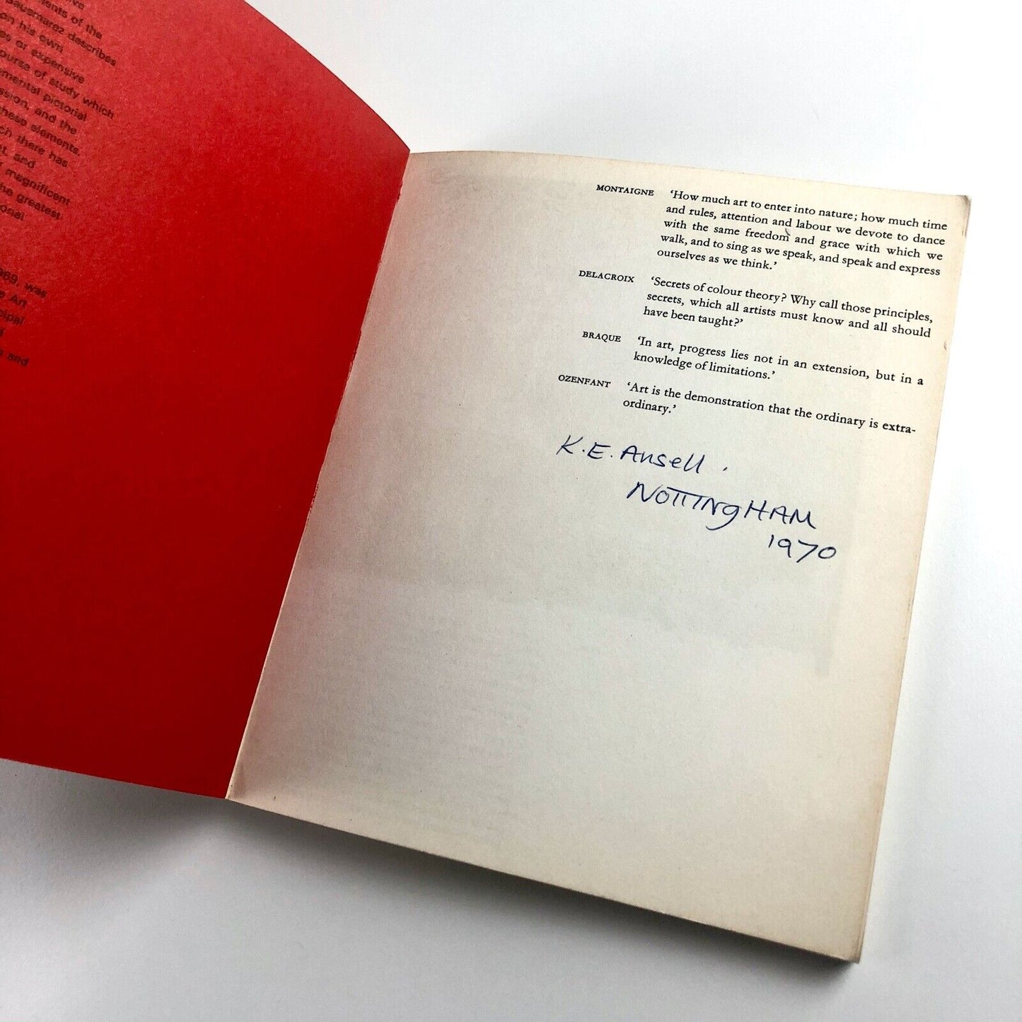 Basic Design: The Dynamics of Visual Form by M. de Sausmarez | Studio Vista/Van Nostrand Reinhold, 1970