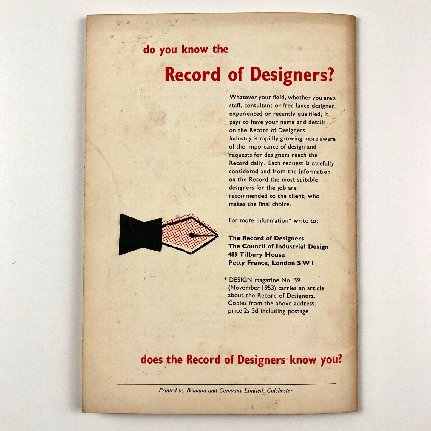 Society of Industrial Artists (SIA) Journal 40, August 1954