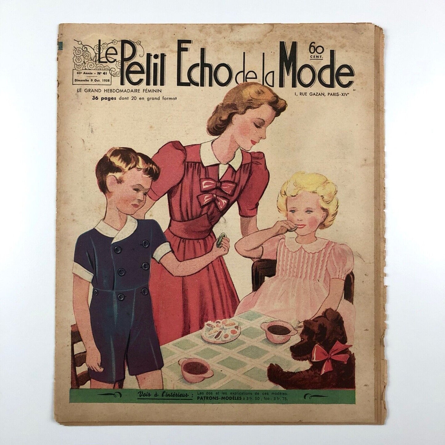 Le Petit Echo de la Mode French fashion journal x 10 issues: 2 x 1938 & 8 x 1939