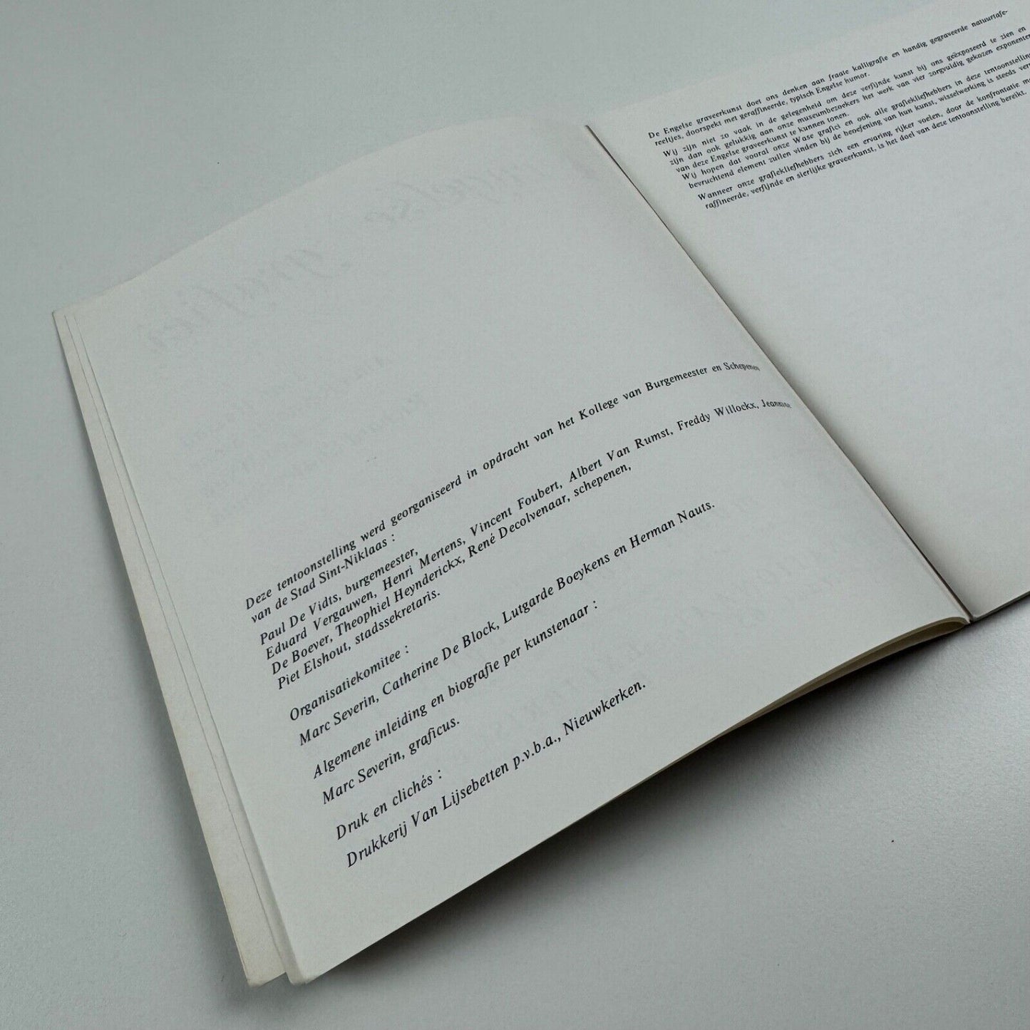 4 engelse grafici. Joan Hassall, Alan Reynolds Stone, Leo Wyatt, Richard Shirley Smith | Stadsbestuur vam Sint-Niklaas, 1978