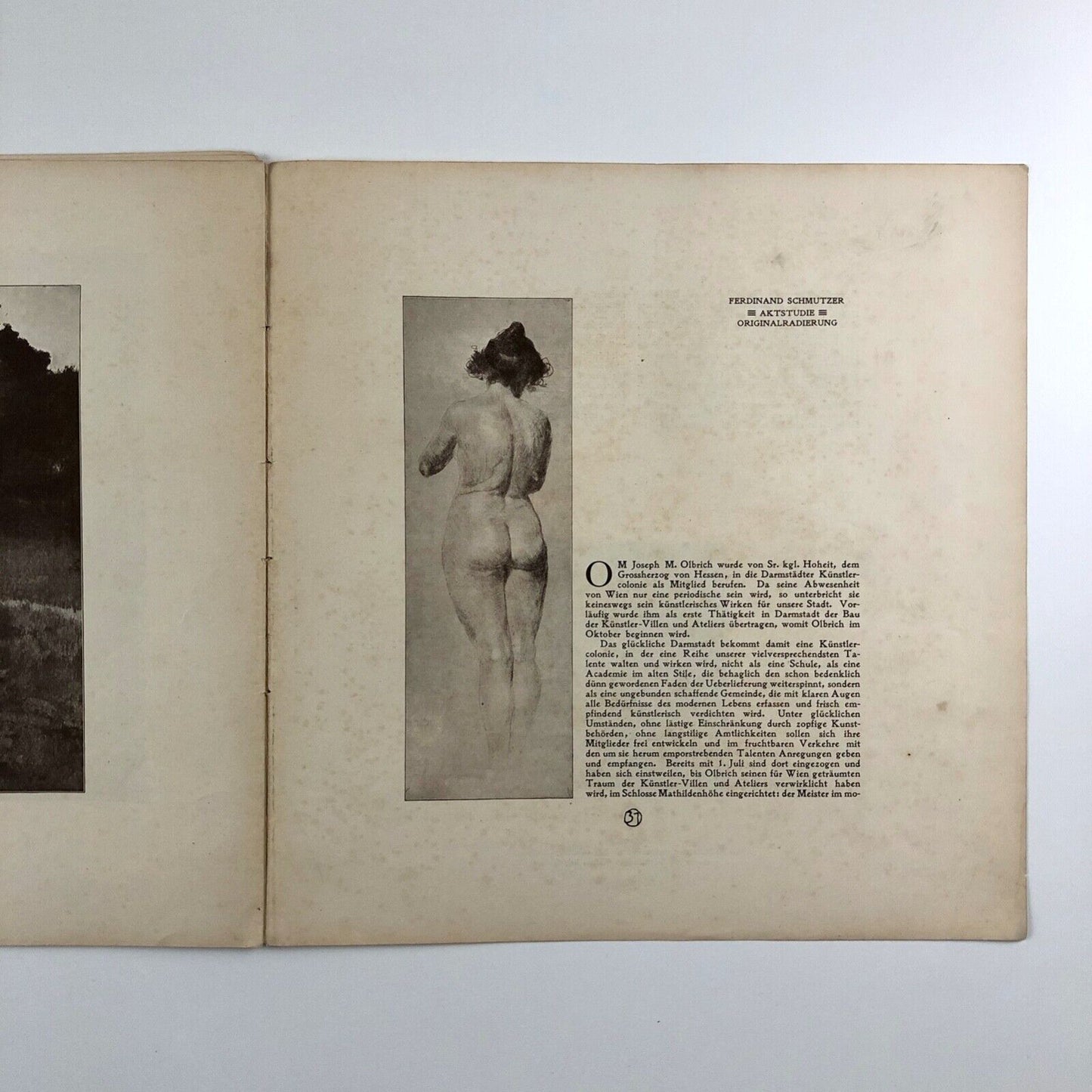 Ver Sacrum Vienna Secession art magazine - heft 7 1899 (Poor condition)